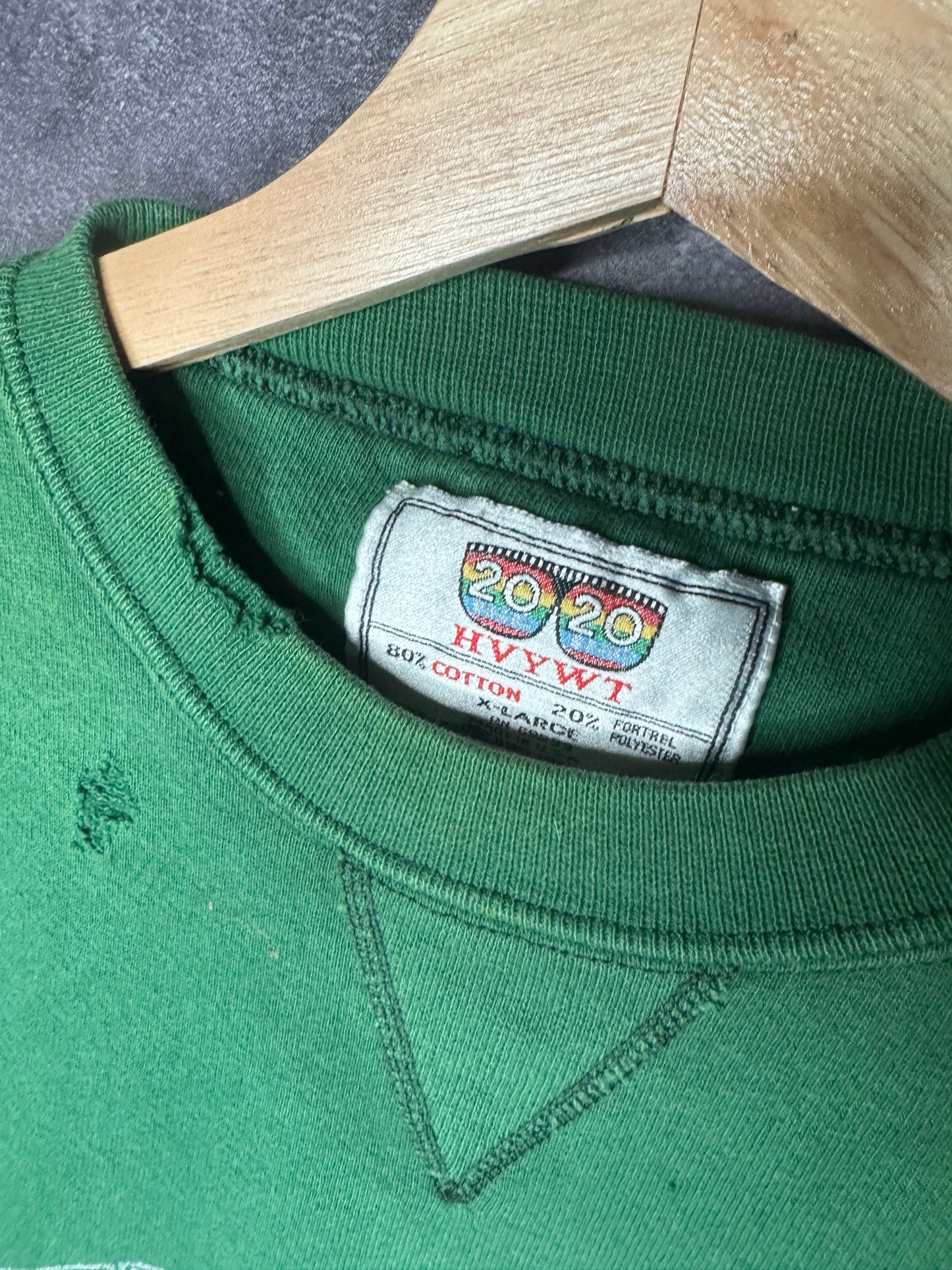 90s Michigan State University Spartans Green Sweatshirt XL