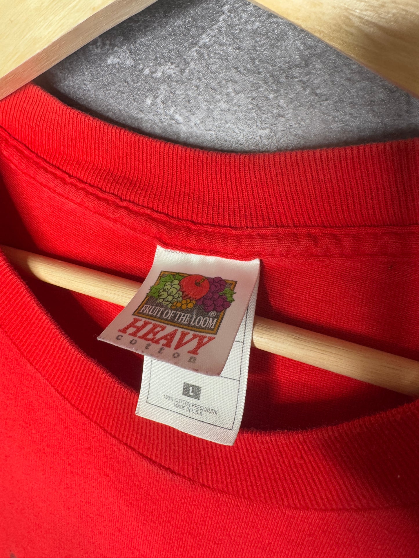 2001 Spiderman Superhero Marvel USA Flag Tee L