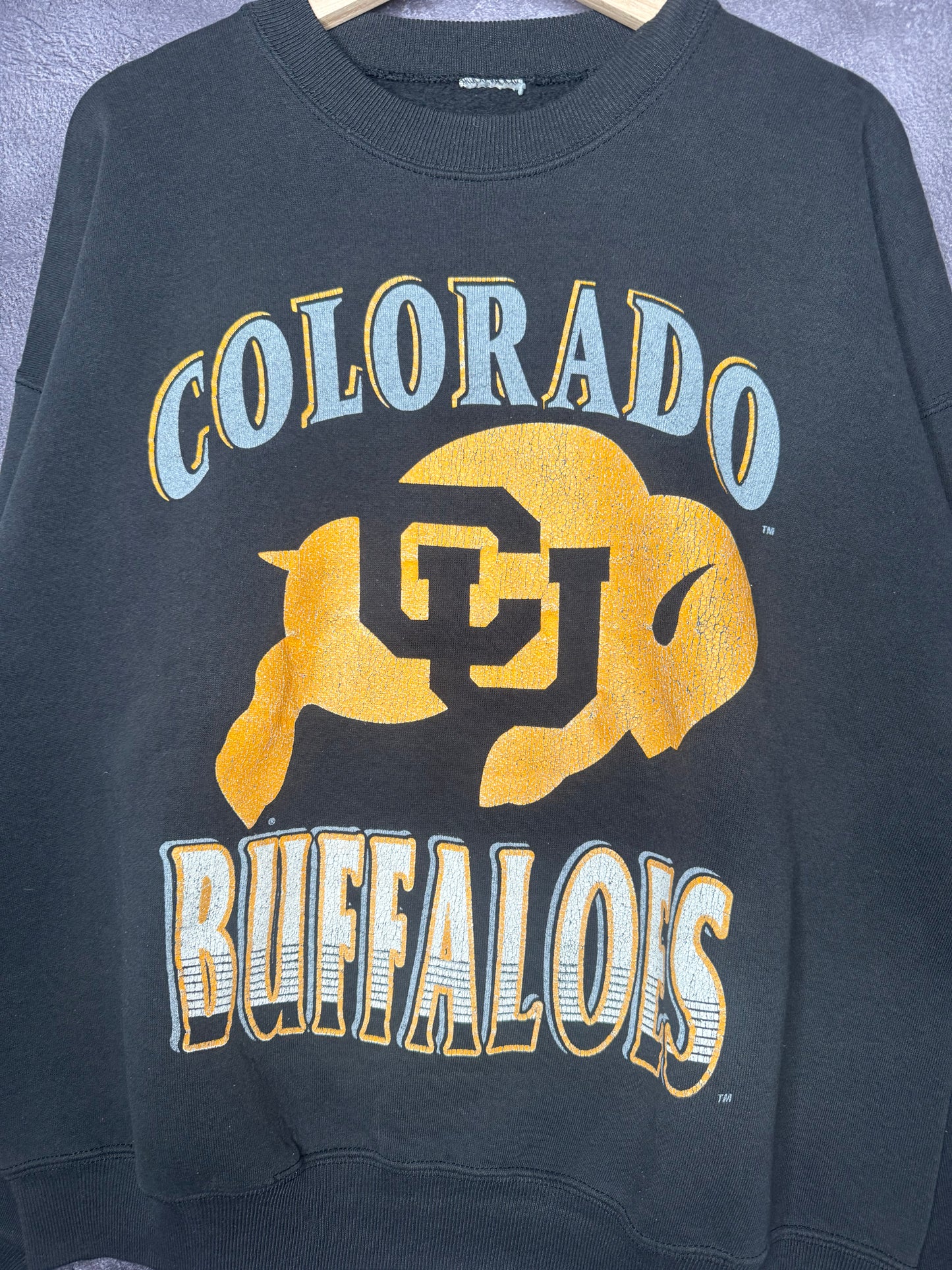 90s University of Colorado Buffaloes Faded Sweatshirt Size L