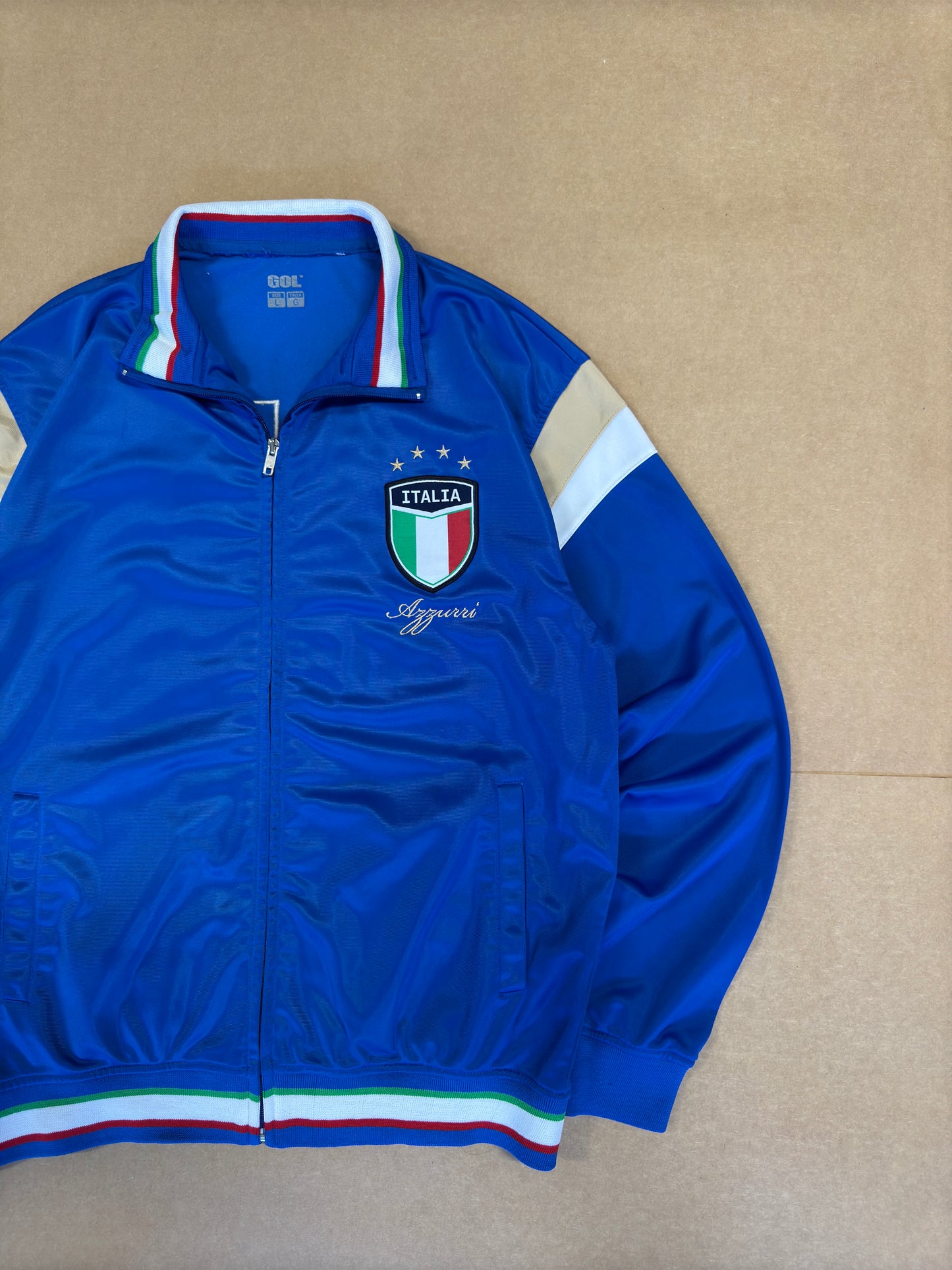 Y2K Italia Gol Italy Zip up Jacket L
