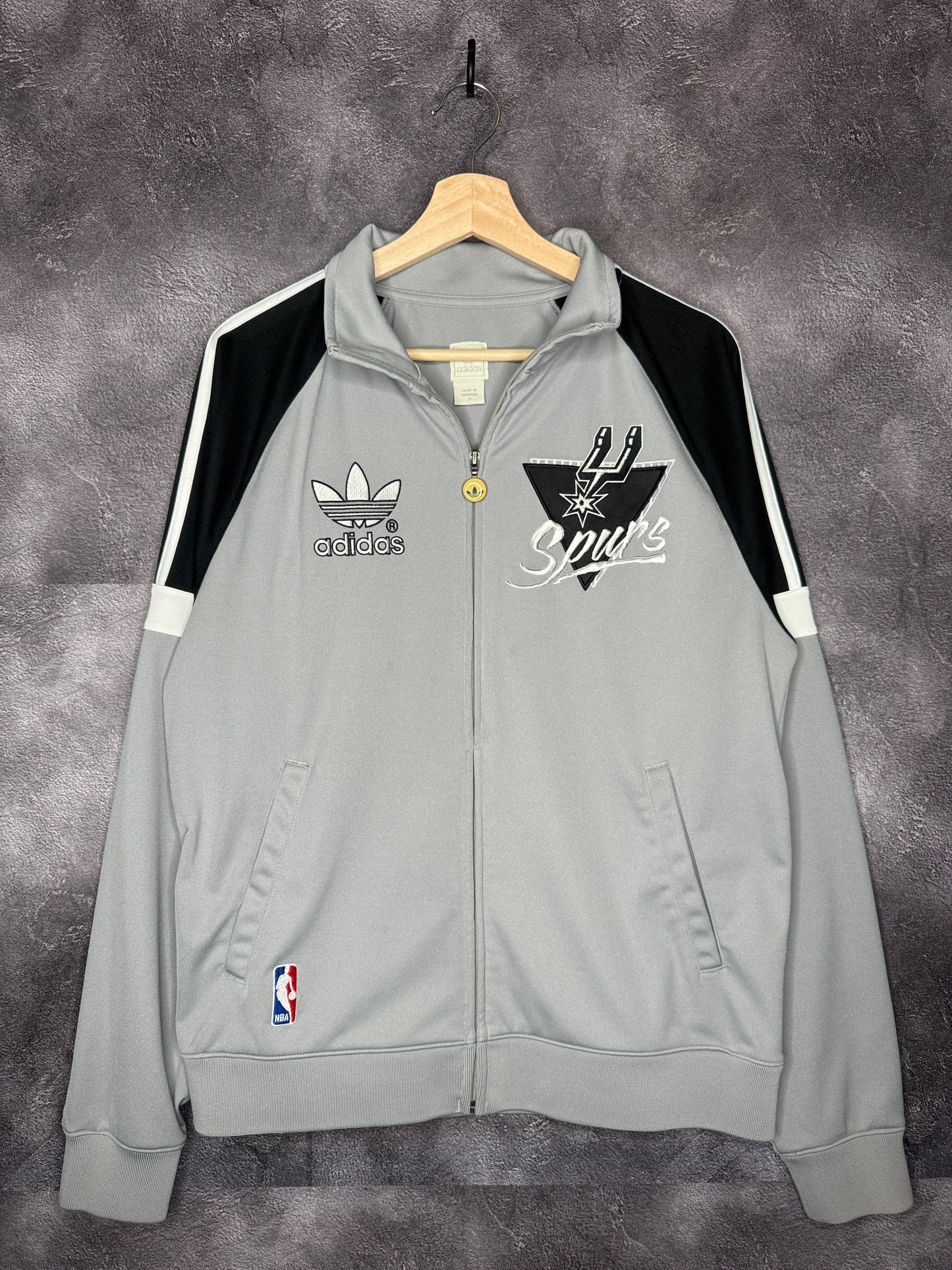 Y2K San Antonio Spurs NBA Adidas Warm Up Jacket L