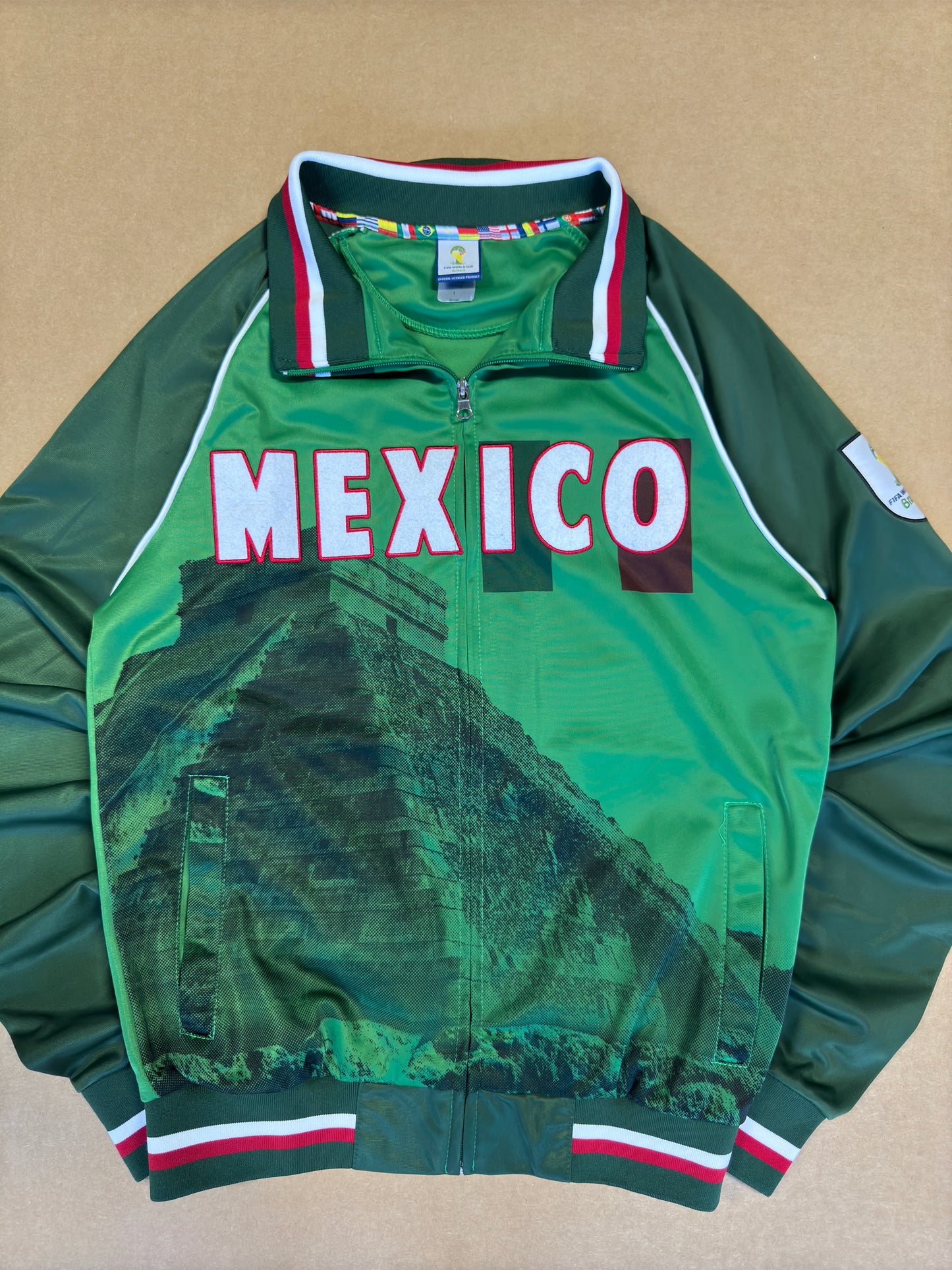 2014 Brazil World Cup Mexico Azteca Zip up Jacket S