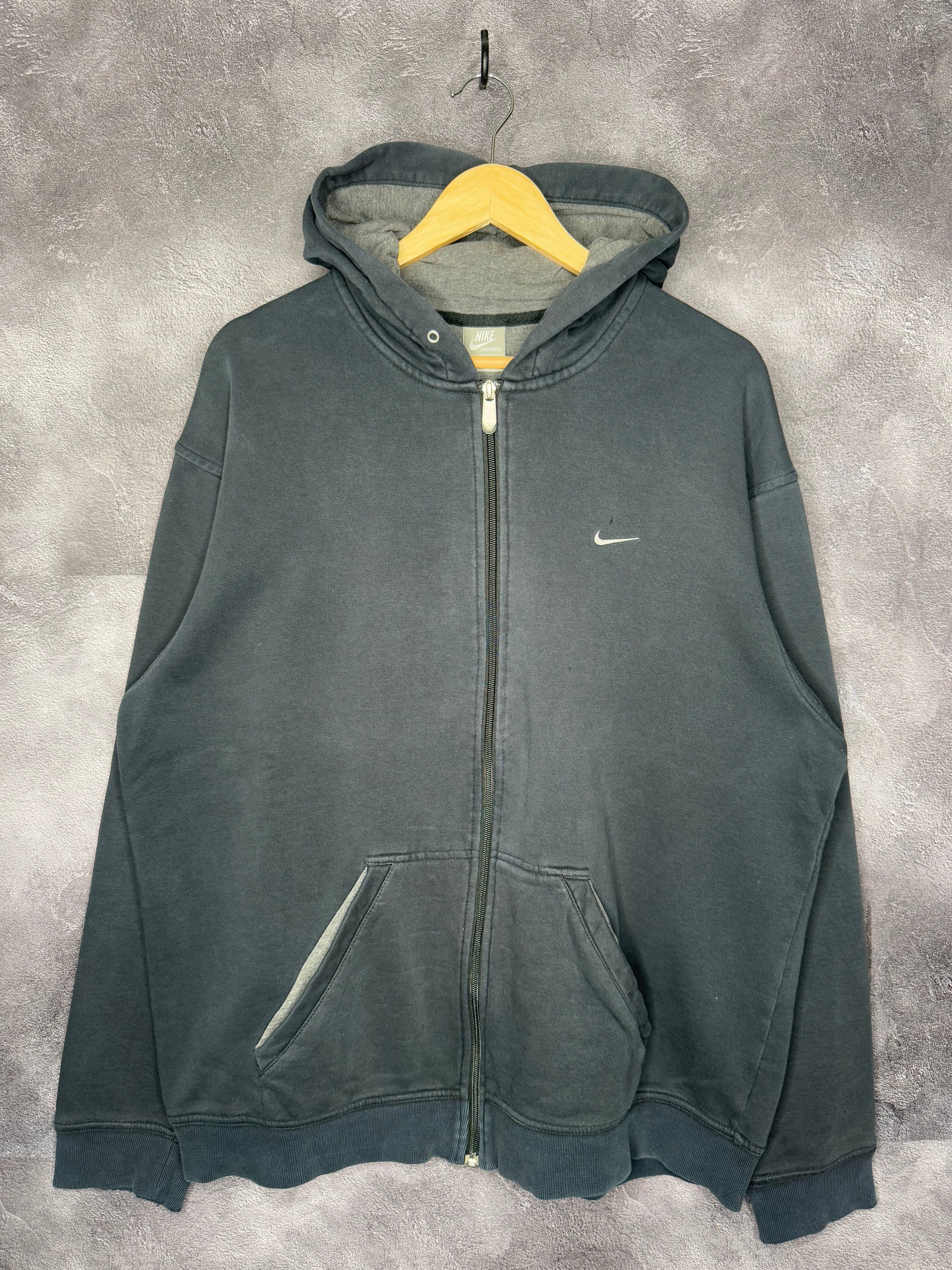 Y2K Navy Nike Essential Zip Up Jacket XL – Project Throwback Vtg