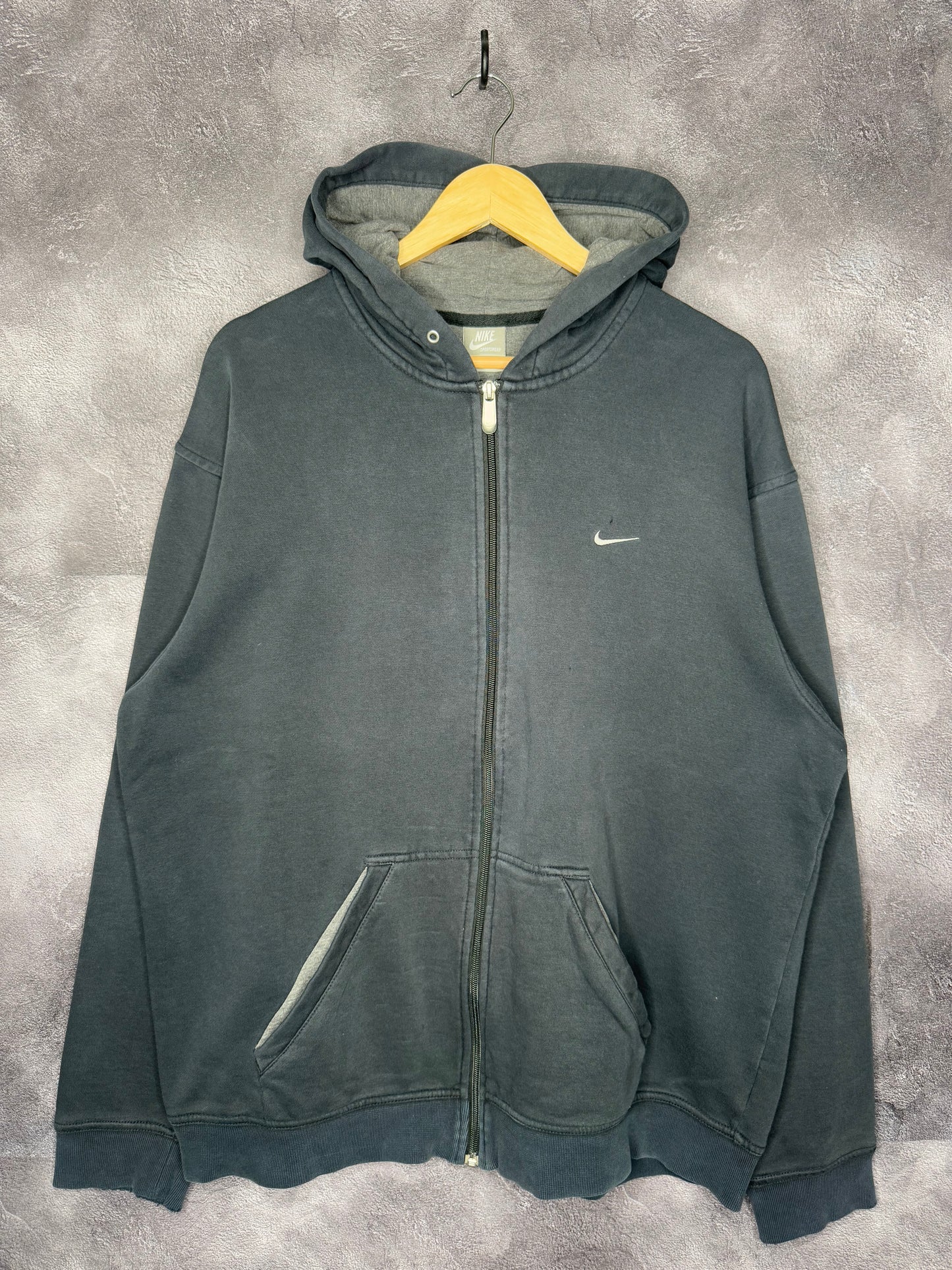 Y2K Navy Nike Essential Zip Up Jacket XL