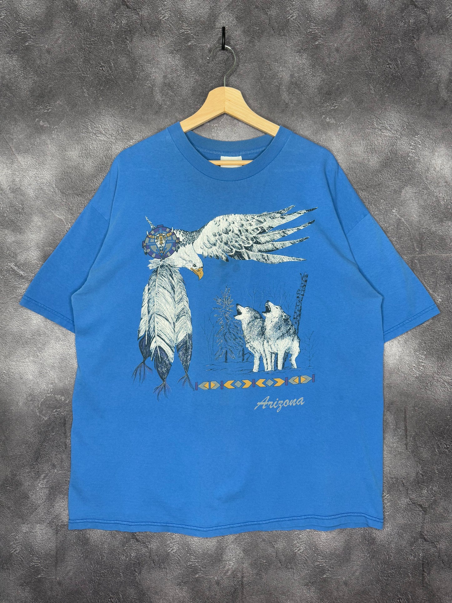 90s Arizona Nature Wolf Eagle Tee XL