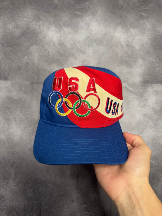 1997 USA Olympics Wraparound Flag Snapback Hat