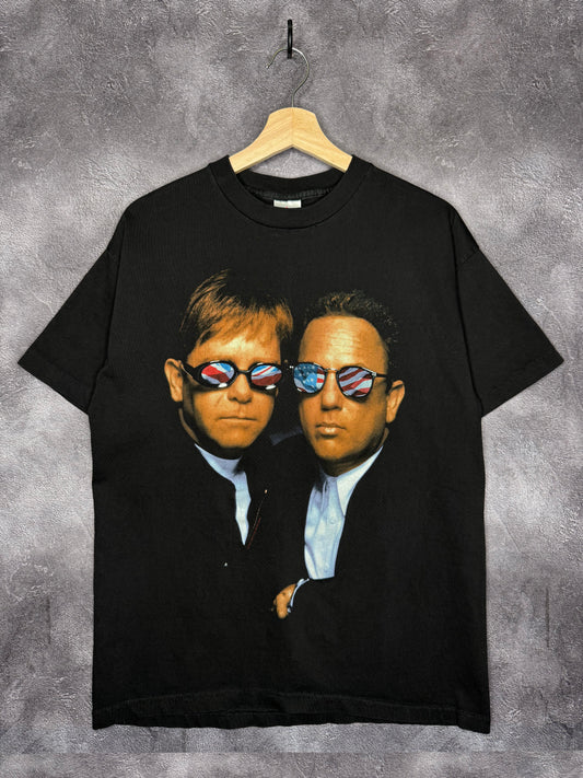 1994 Elton John Billie Joel Summer Tour Tee L