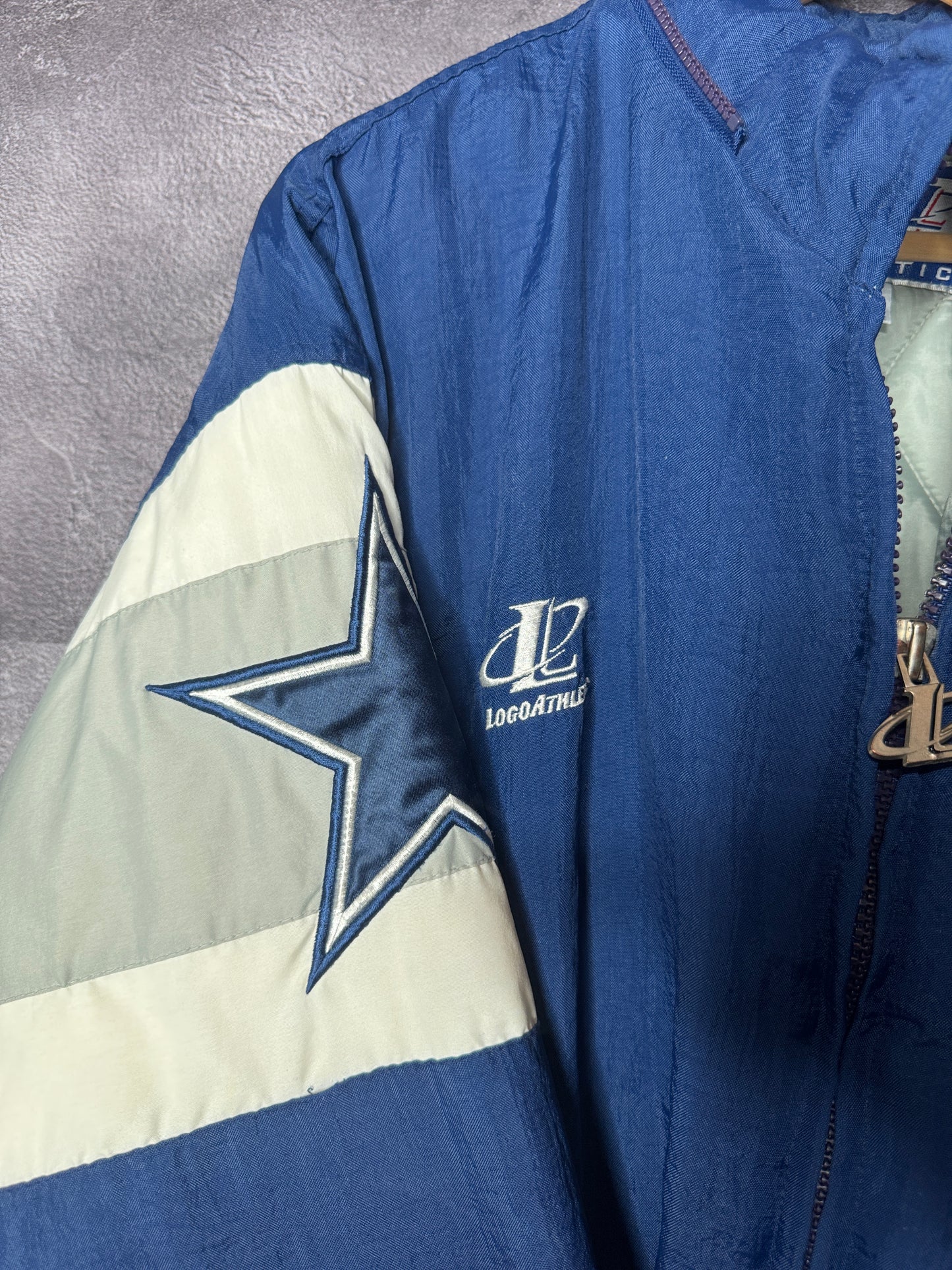 90s Dallas Cowboys NFL Pro Line Logo Athletic Puffer Jacket XL