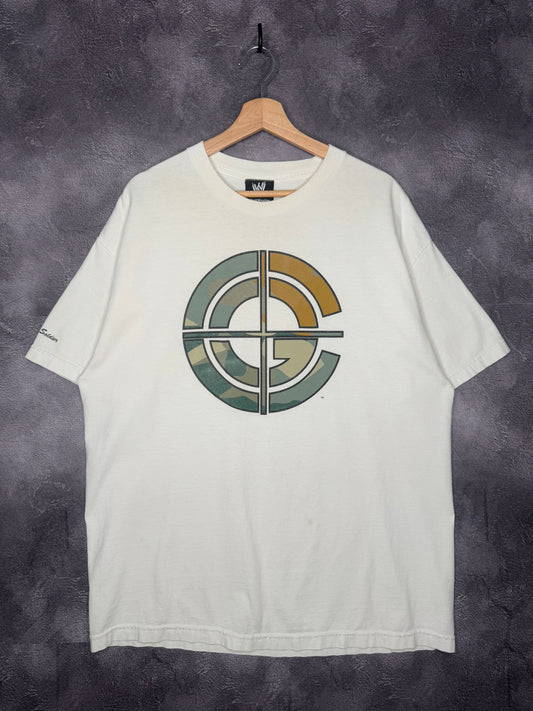 2005 John Cena WWE Never Back down Never Quit Chaingang Soldier Tee XL