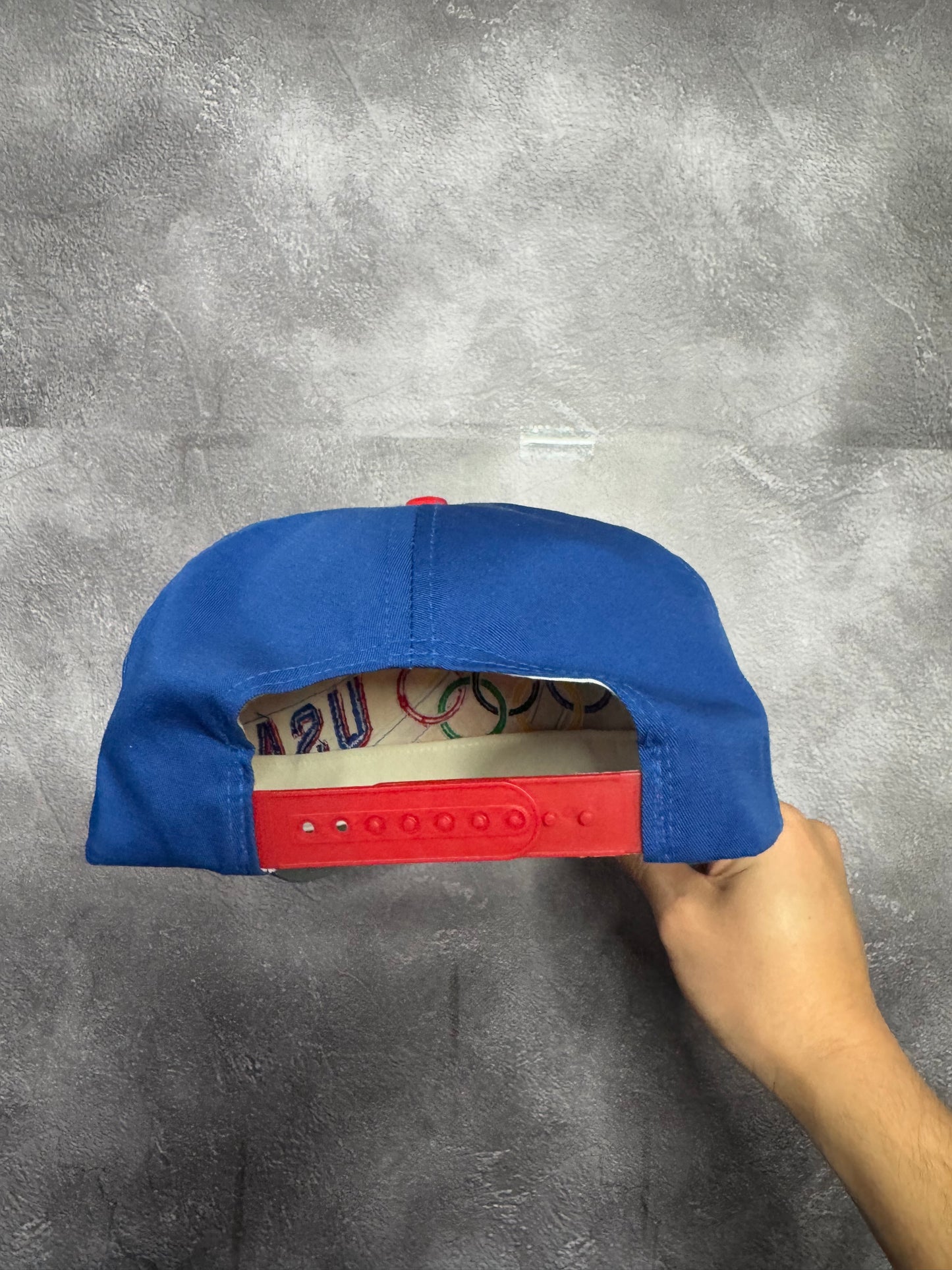 1997 USA Olympics Wraparound Flag Snapback Hat