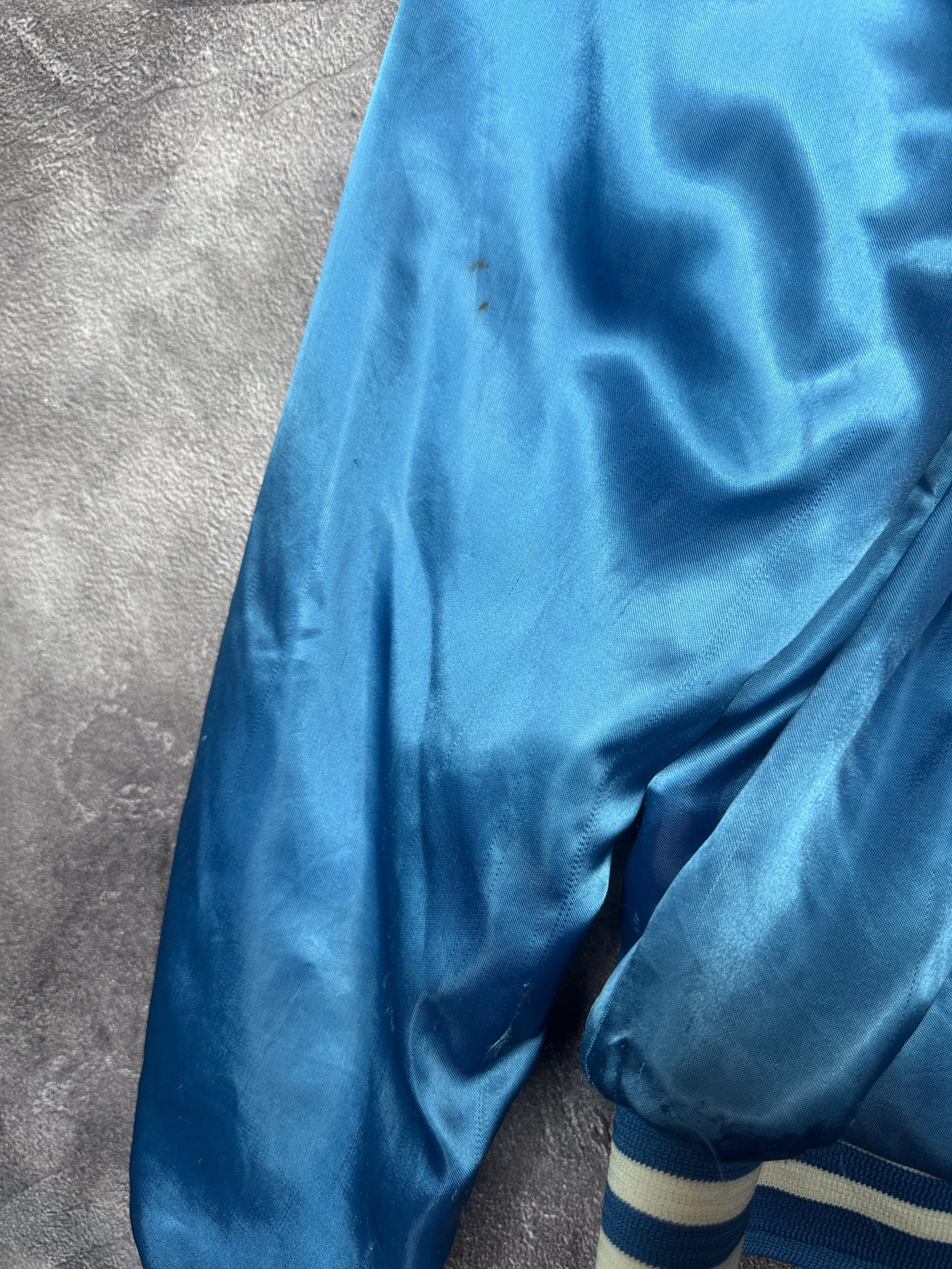 80s University of Kentucky Wildcats Satin Bomber Jacket M