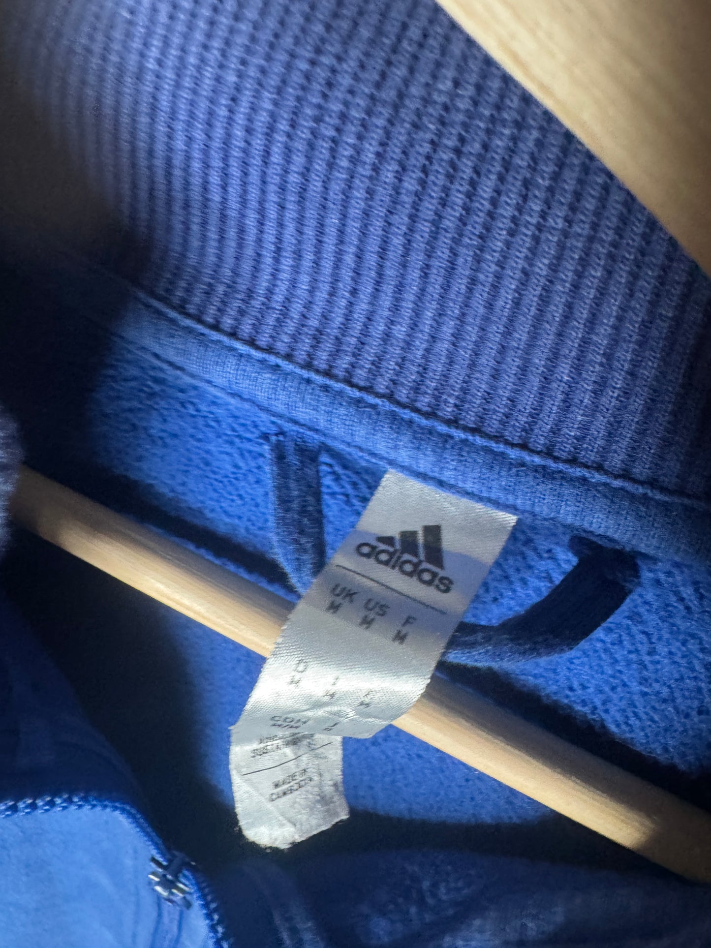 Y2K Real Madrid Adidas Soccer Warm Up Zip-Up Jacket M