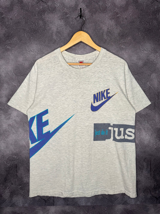 90's Nike Just Do It wrap around Swoosh Tee Size L