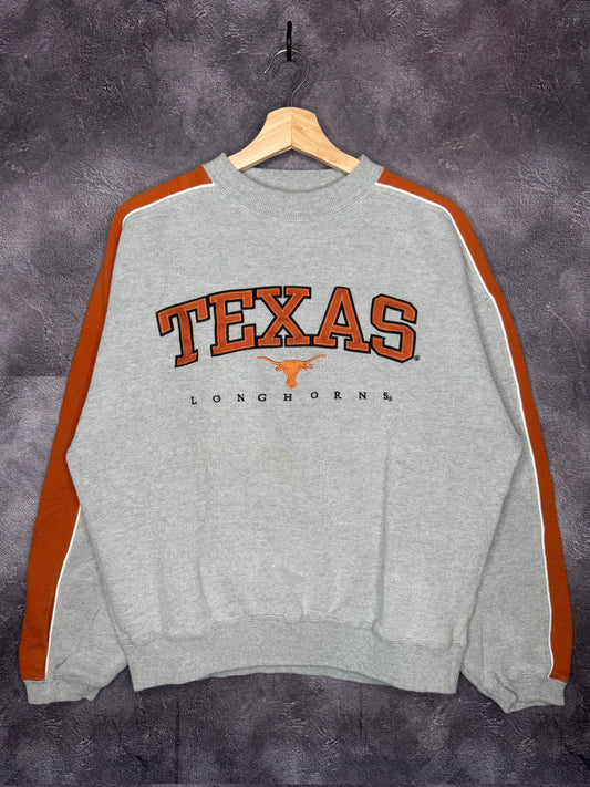 Y2K University of Texas Longhorns Sleeve Striped Sweatshirt M