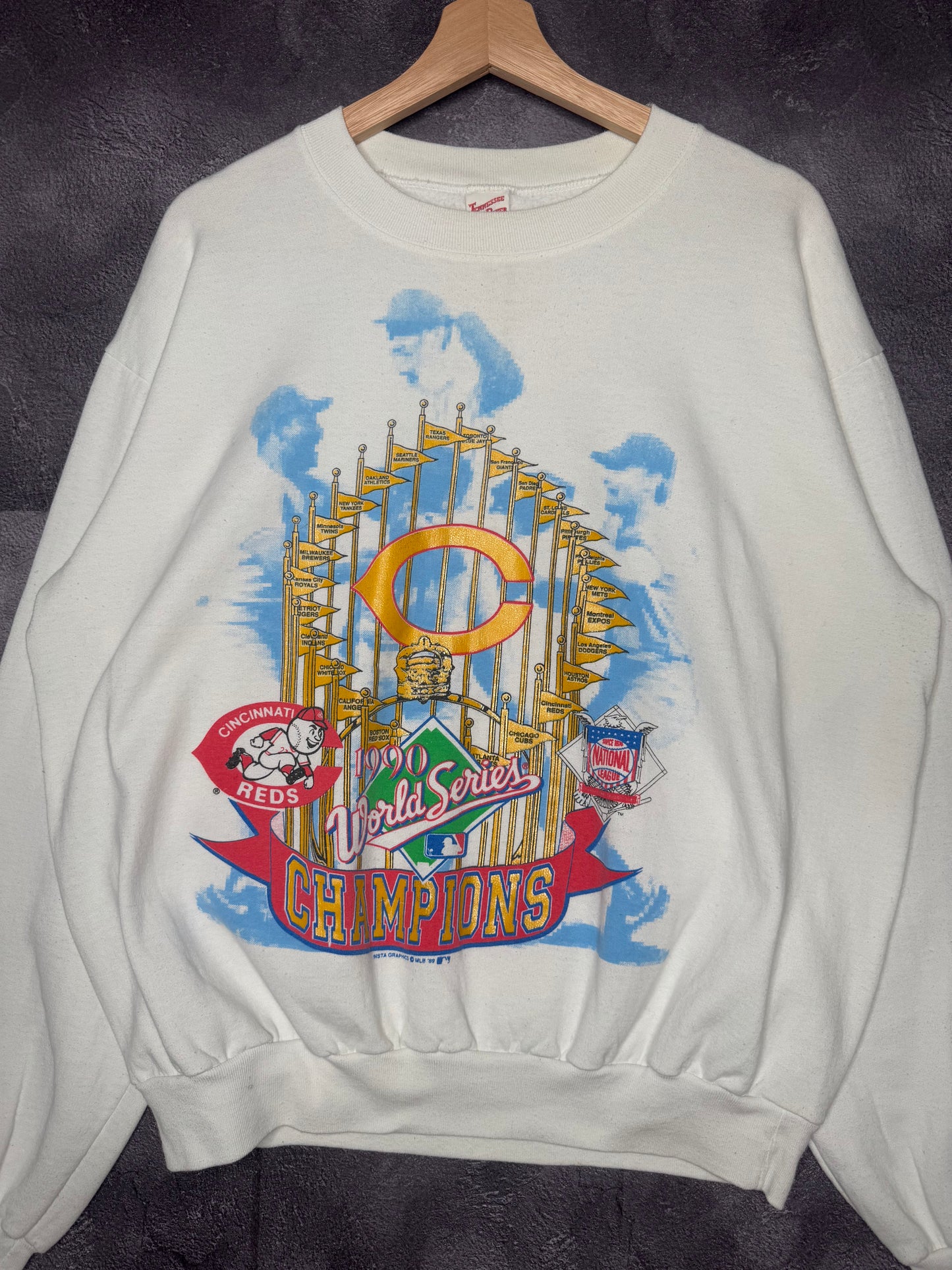 1989 Cincinnati Reds MLB World Series Champions Sweatshirt M