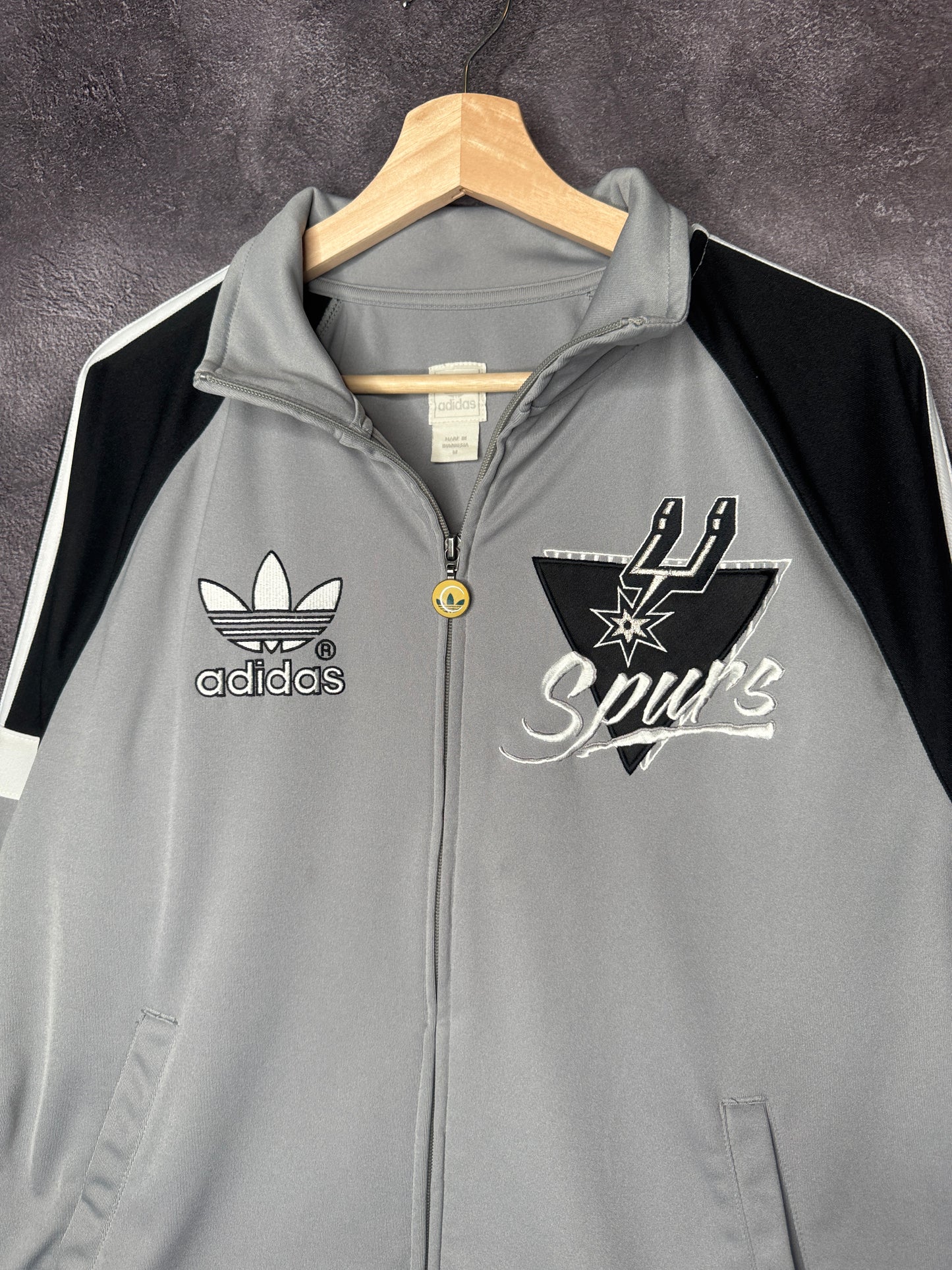 Y2K San Antonio Spurs NBA Adidas Warm Up Jacket L