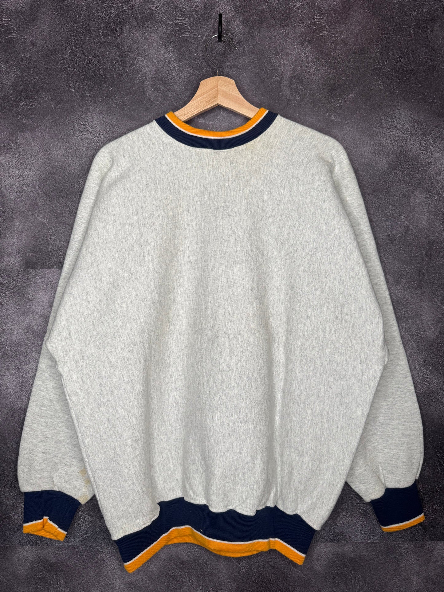 90s University of Notre Dame Legends AOP Spellout Sweatshirt XL