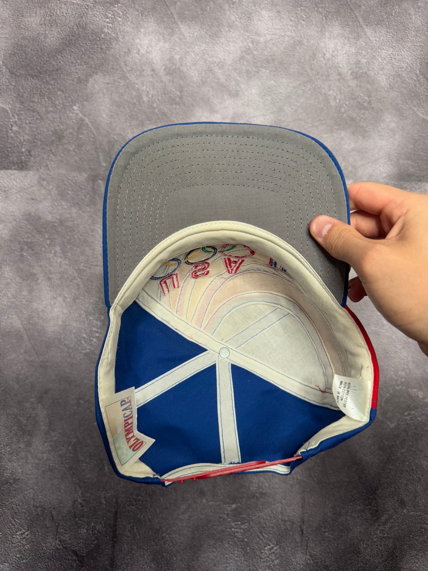 1997 USA Olympics Wraparound Flag Snapback Hat