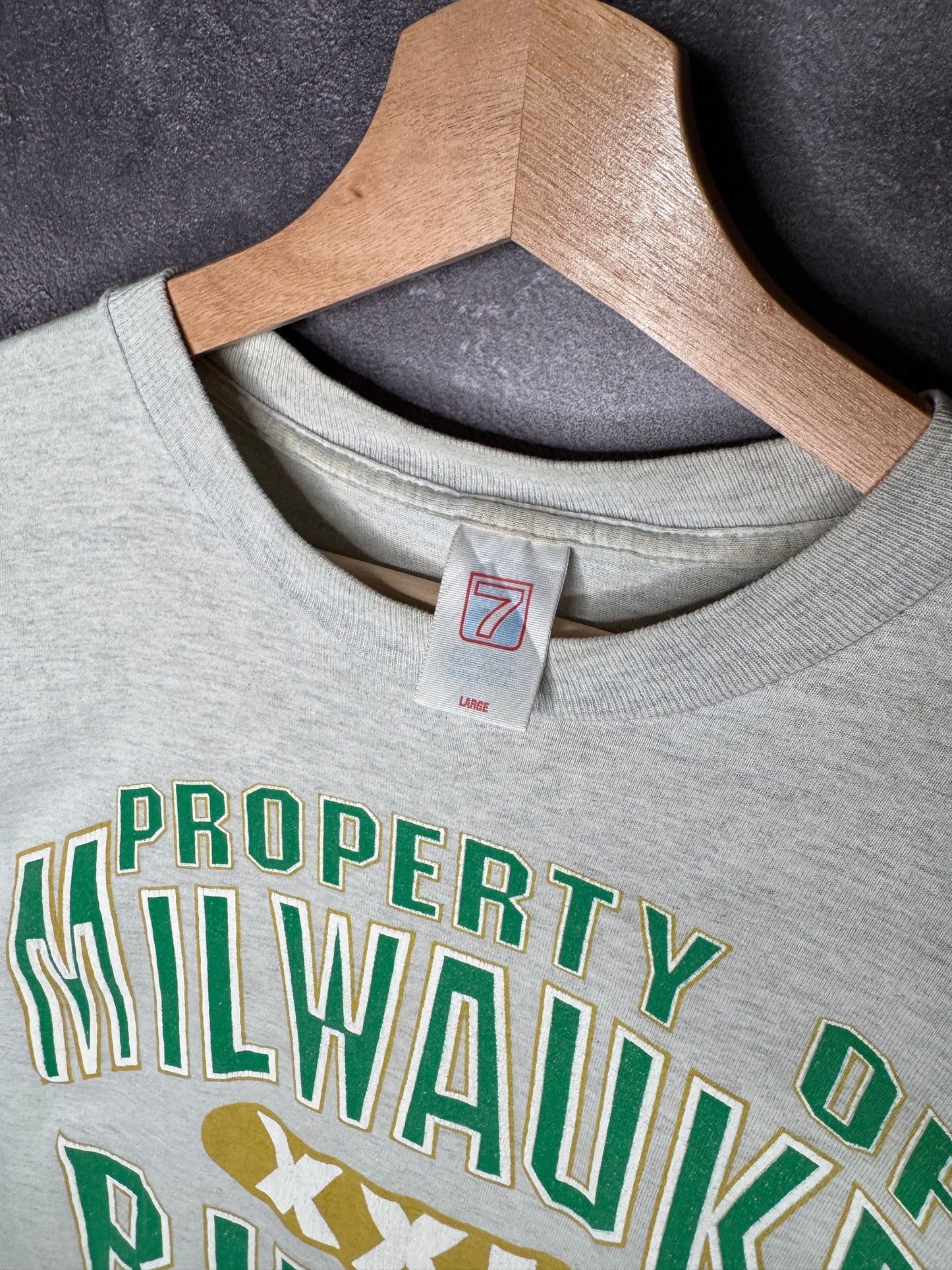 1991 Milwaukee Bucks Logo 7 Tee M