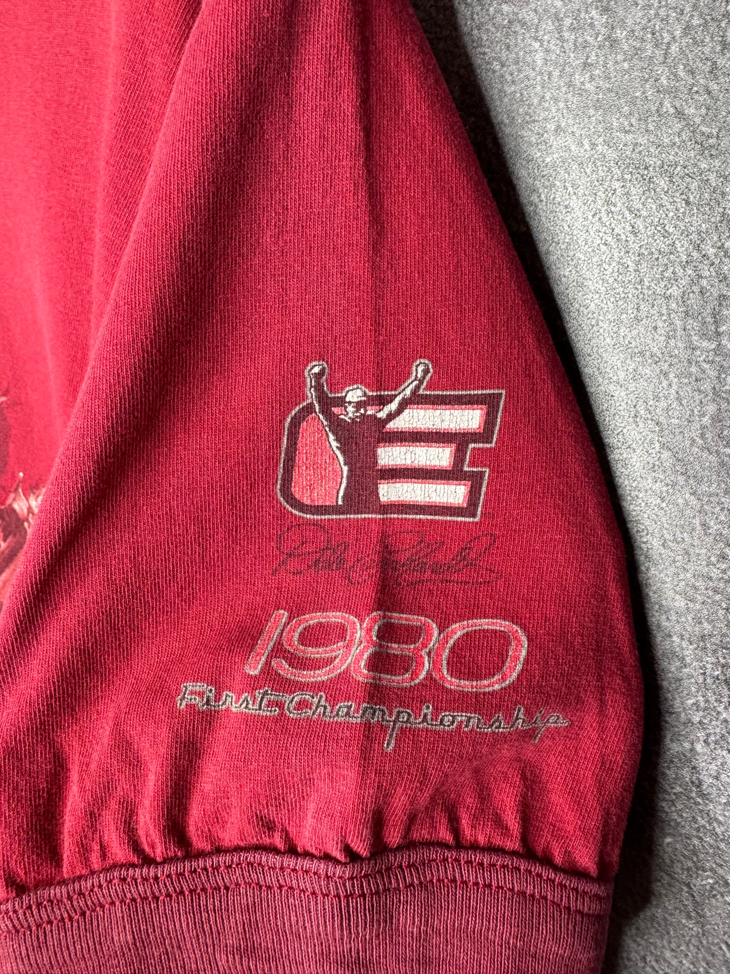 1983 Dale Earnhardt NASCAR Continue the Legend Ringer Tee M