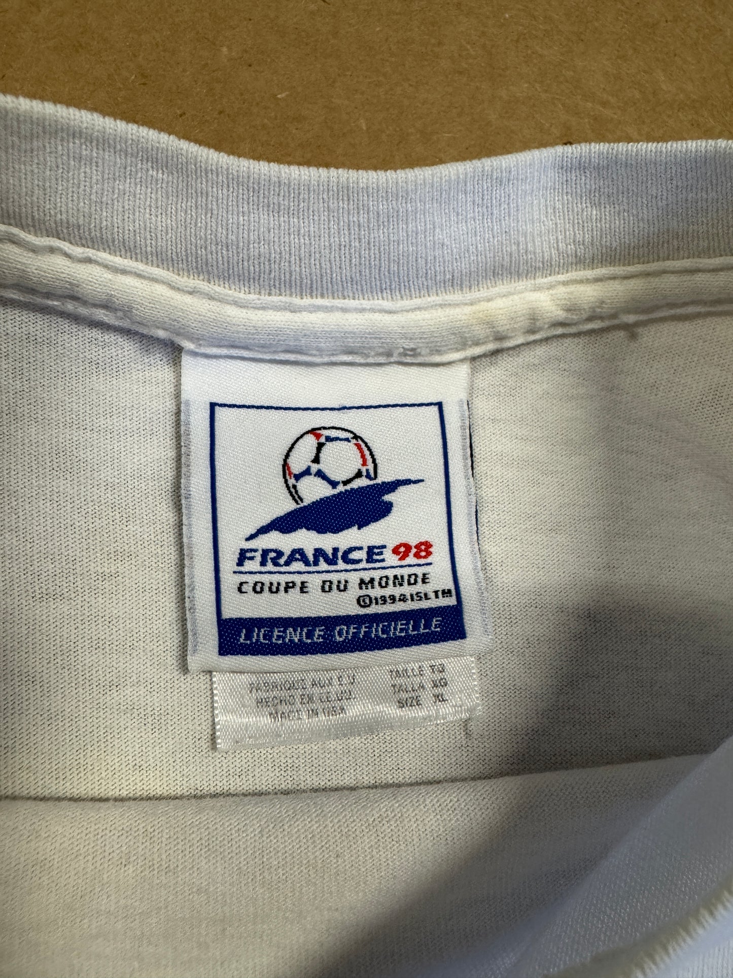 1998 France Adidas USA World Cup Tee 2XL