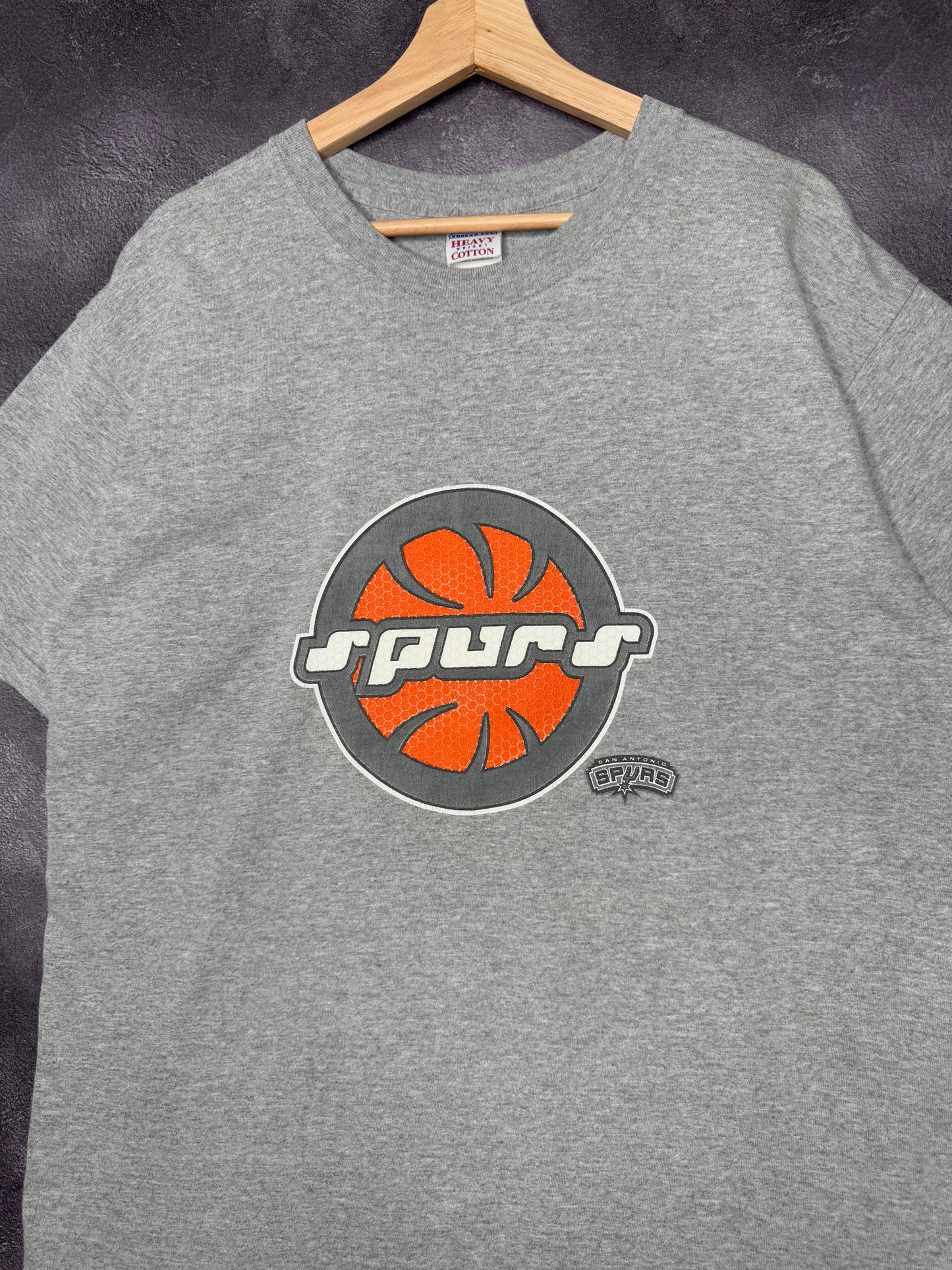 Y2K San Antonio Spurs Crazy Logo Tee XL