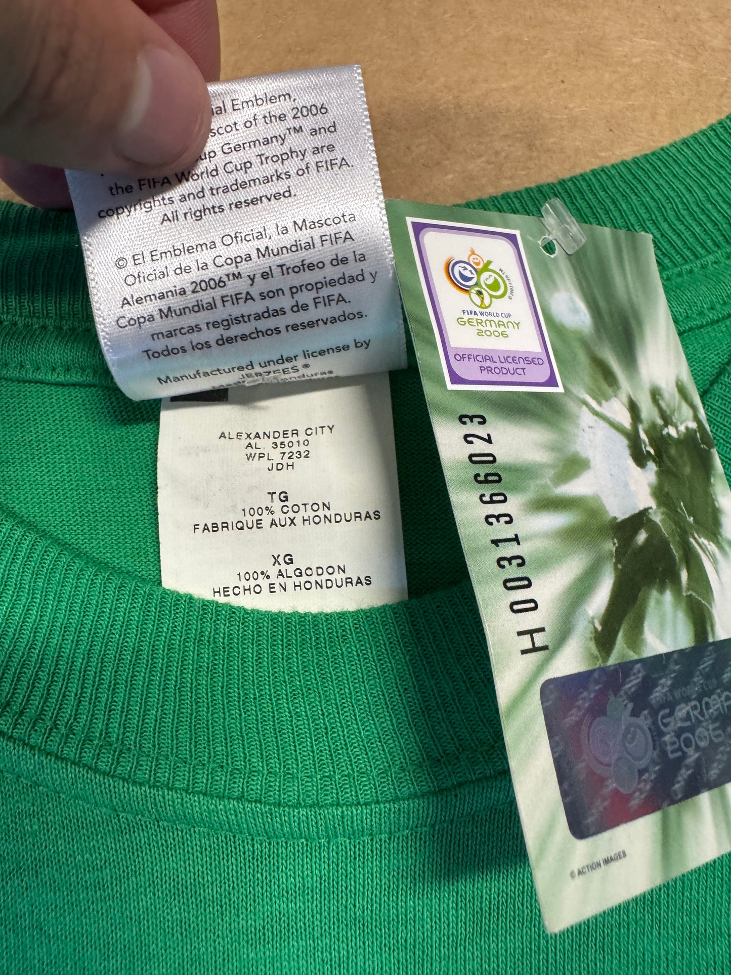 2006 Germany World Cup Mexico Deadstock Tee XL