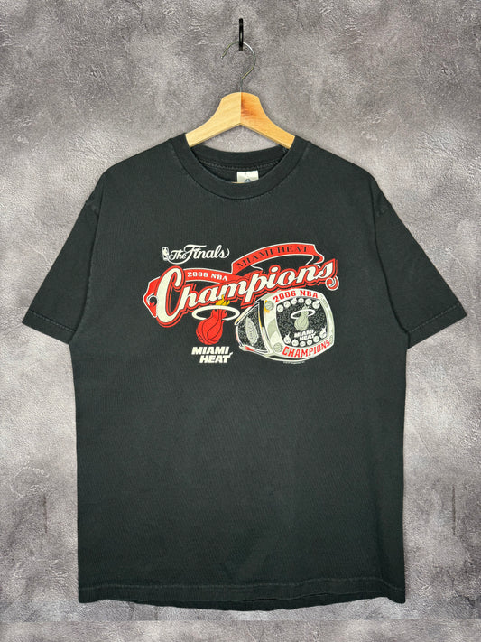 2006 Miami Heat NBA Finals Champions Ring Tee L