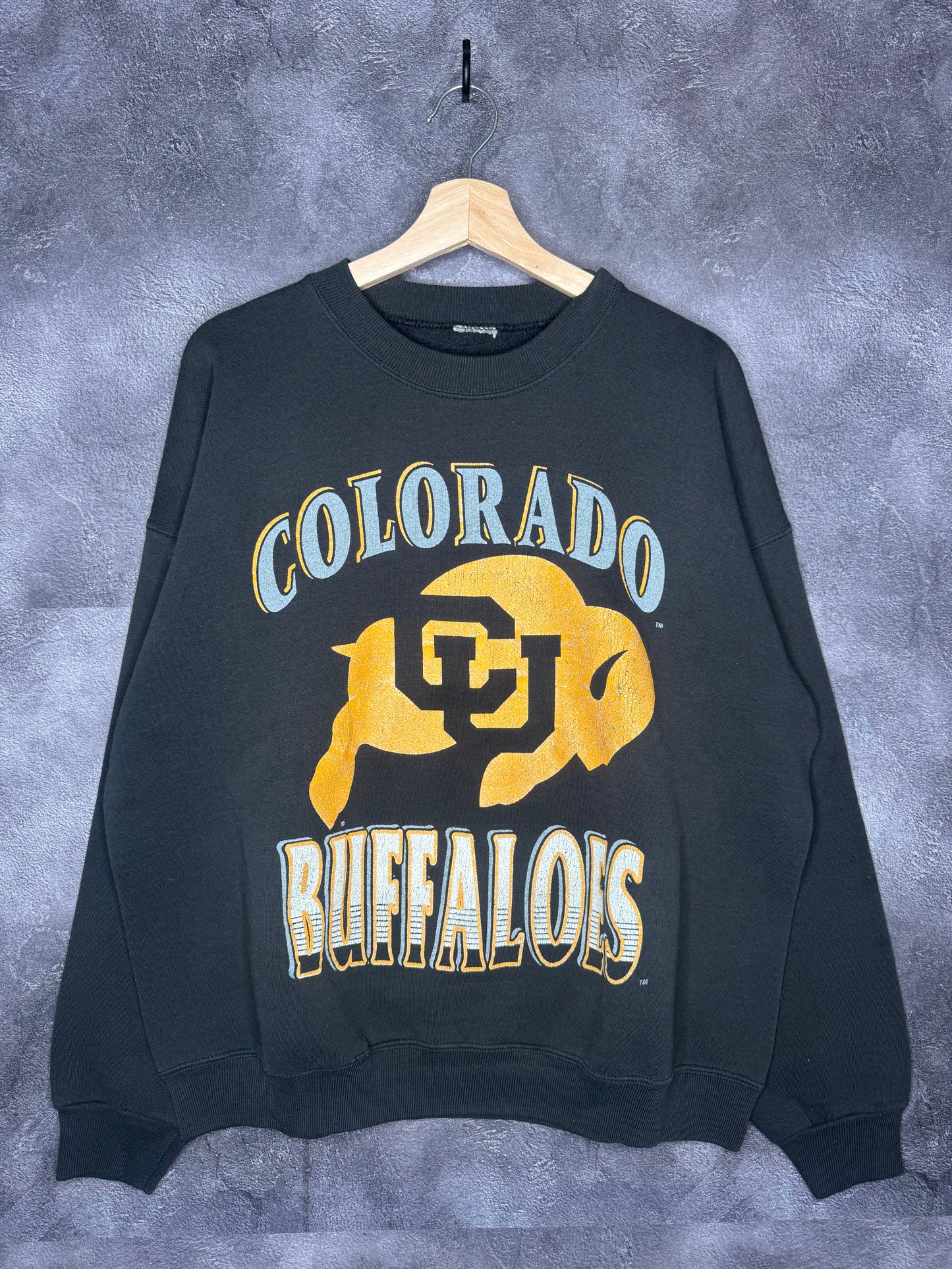 90s University of Colorado Buffaloes Faded Sweatshirt Size L
