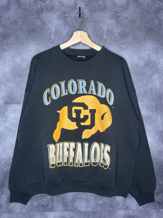 90s University of Colorado Buffaloes Faded Sweatshirt Size L