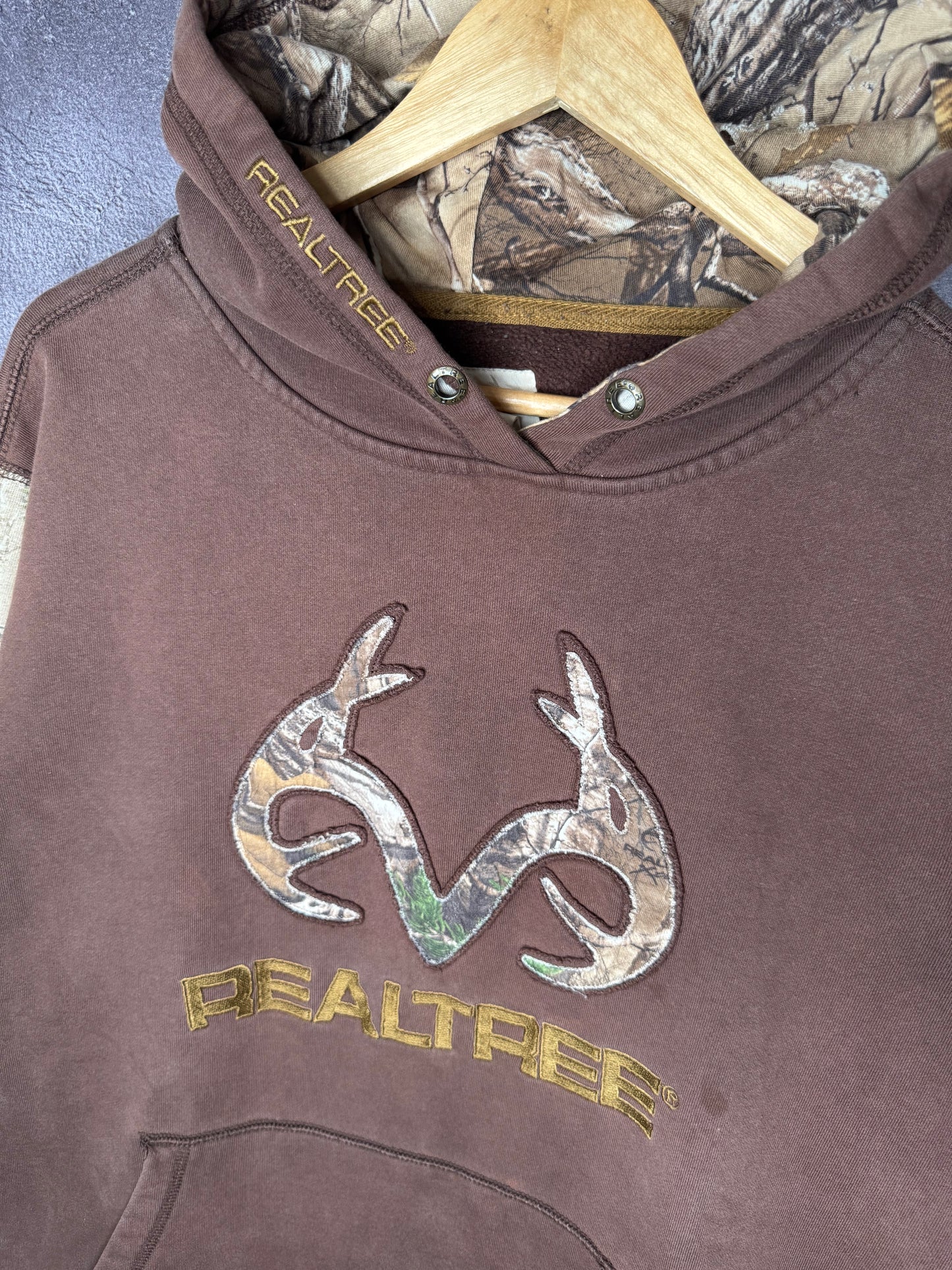 Y2K Realtree Camo Brown Hoodie XL