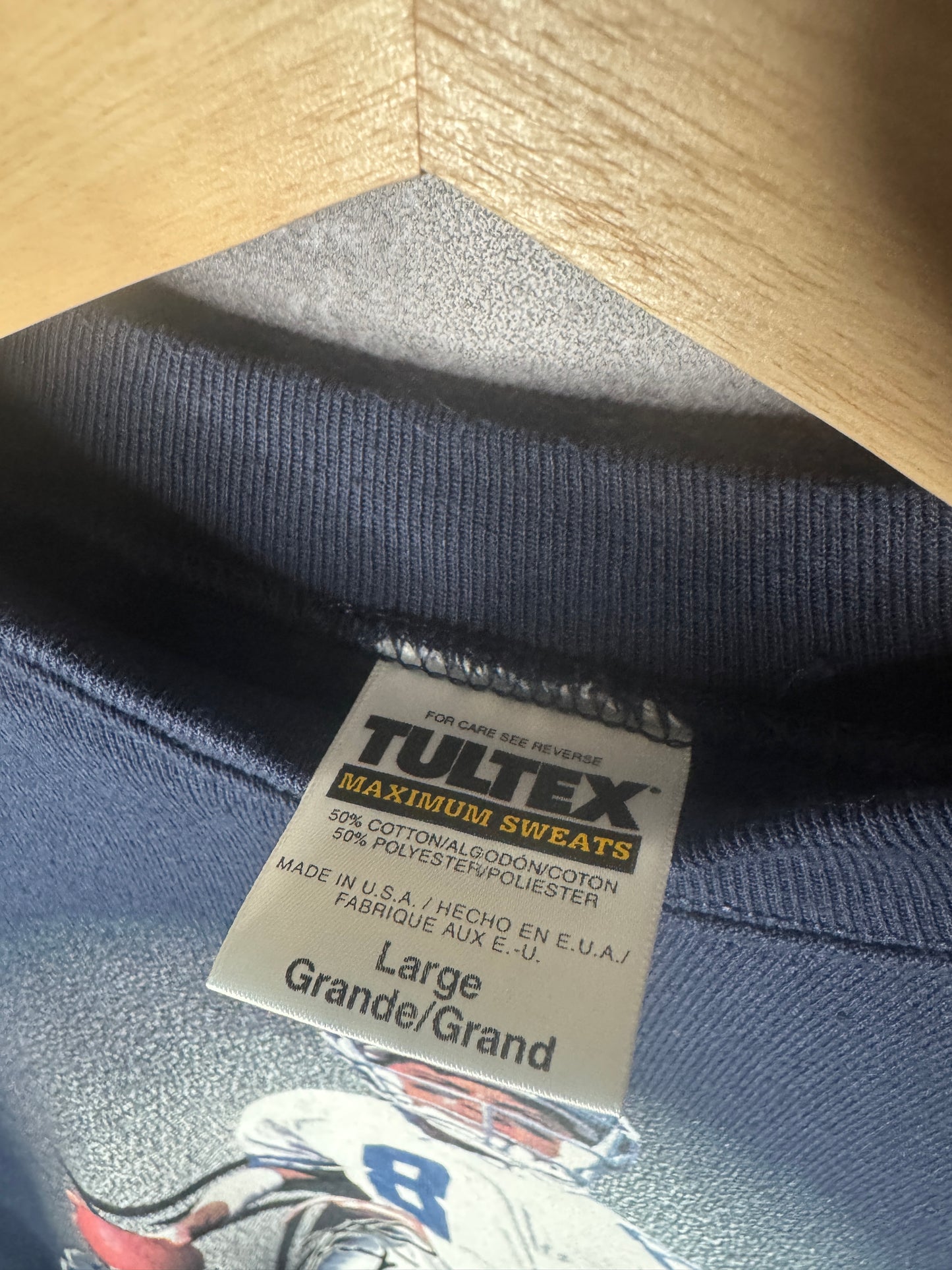 1999 Dallas Cowboys Troy Aikman Signature Football Sweatshirt  L