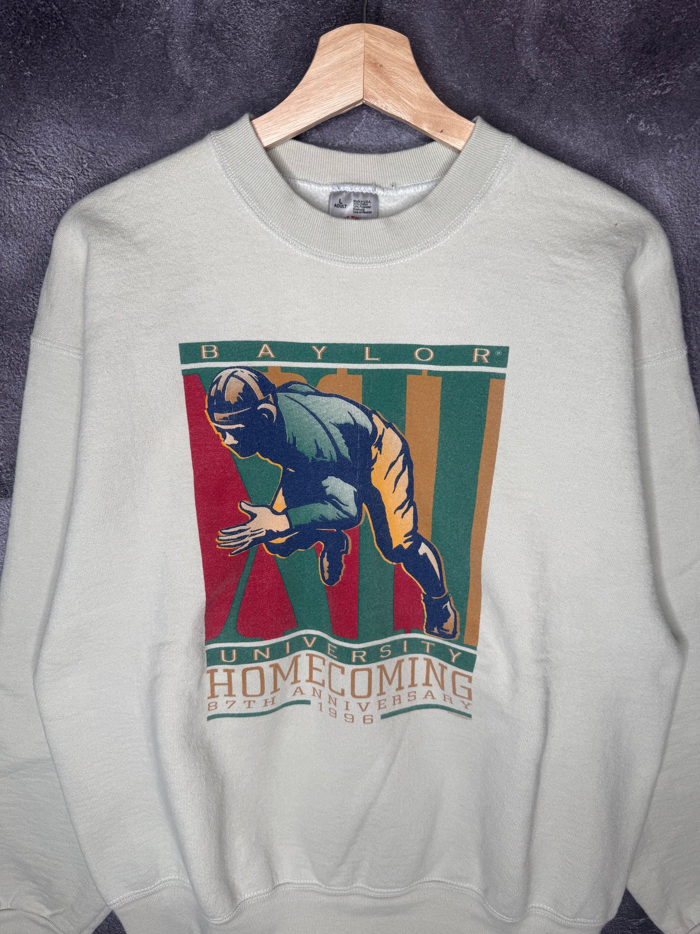 1996 Baylor University 87th Homecoming Anniversary Sweatshirt L