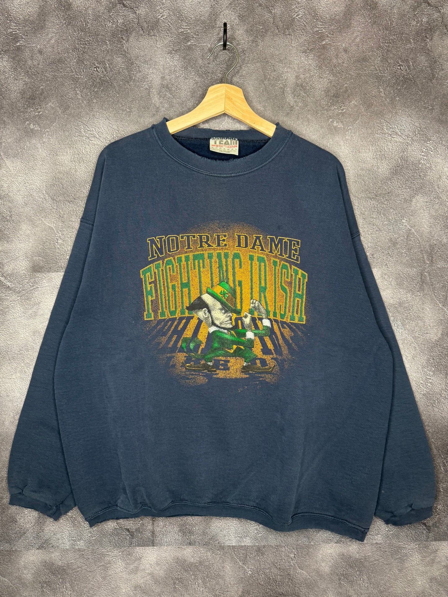 90s Notre Dame Fighting Irish Shadow Sweatshirt 2XL
