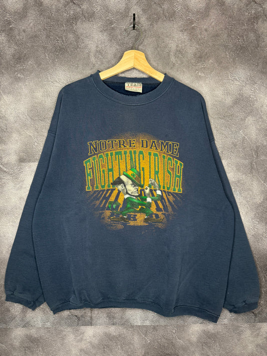 90s Notre Dame Fighting Irish Shadow Sweatshirt 2XL