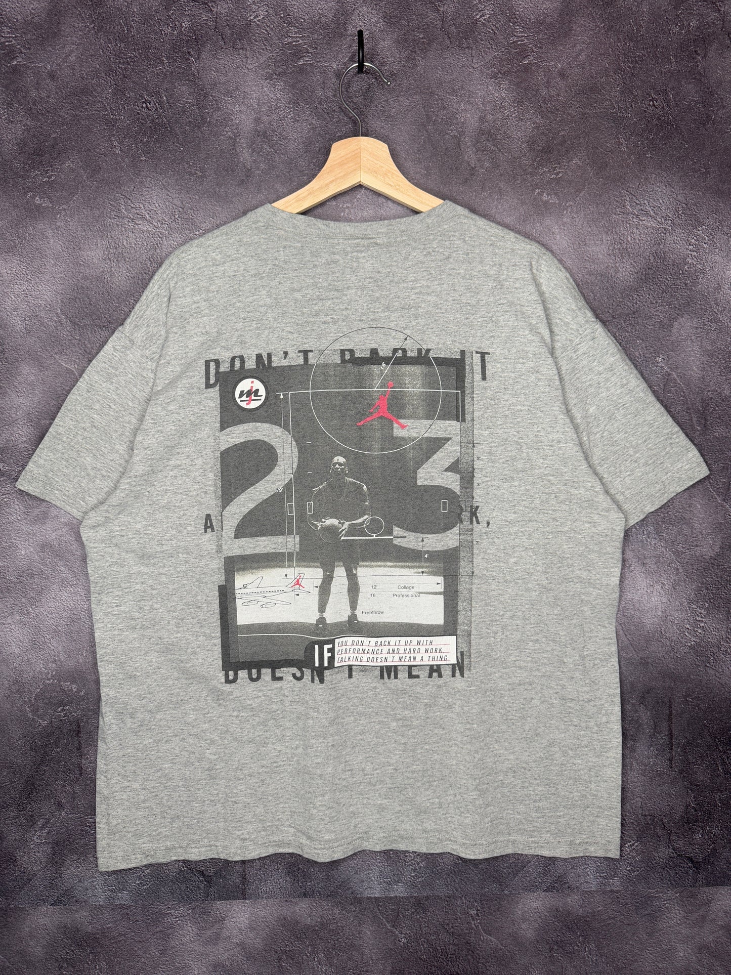 90s Michael Jordan Nike Air Jordan Basketball Tee L