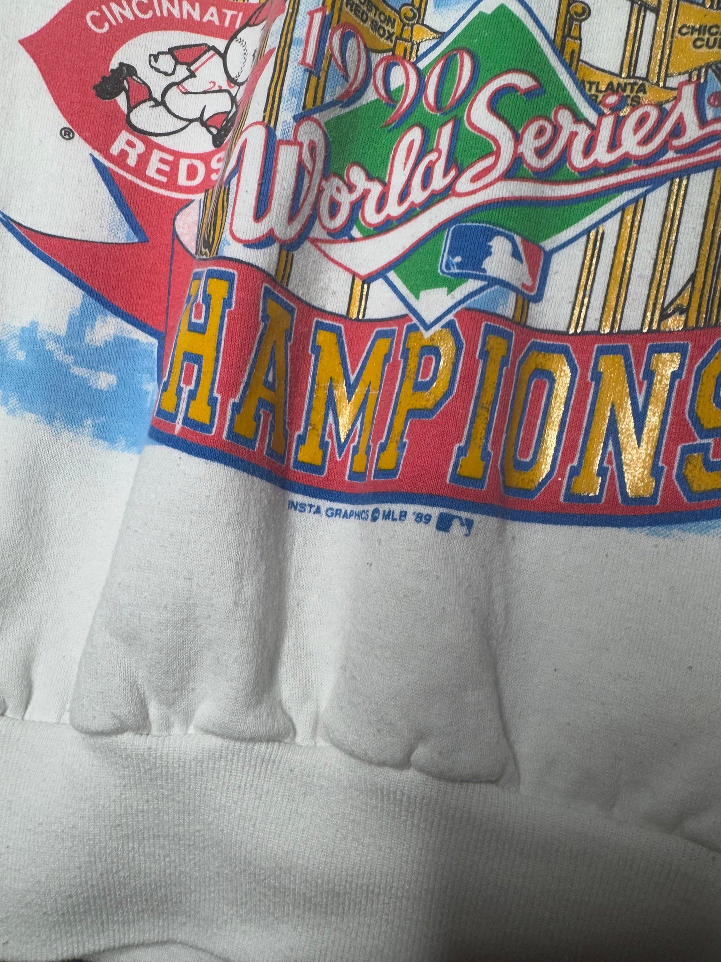 1989 Cincinnati Reds MLB World Series Champions Sweatshirt M