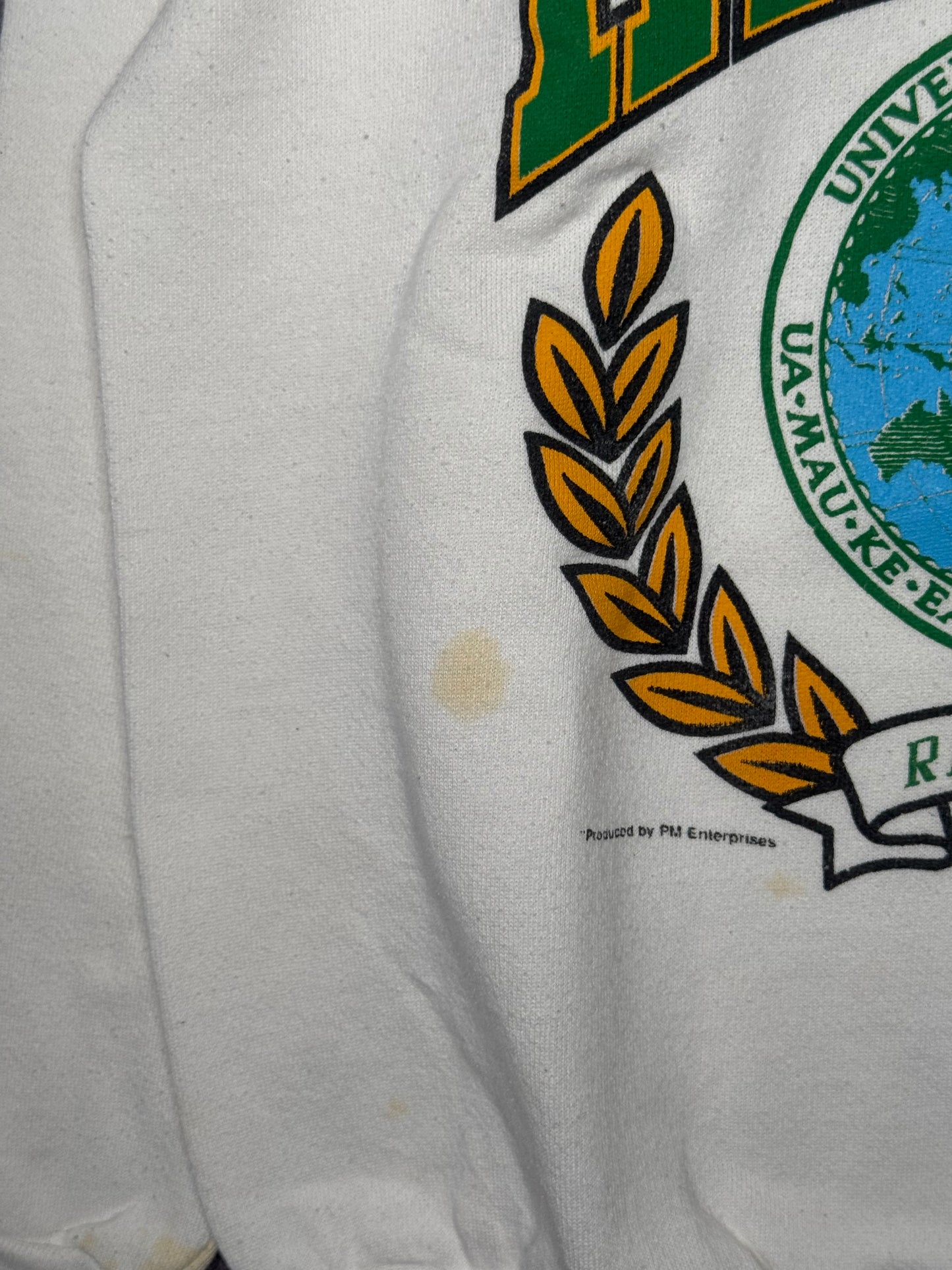 90s University of Hawaii Rainbows Sweatshirt M