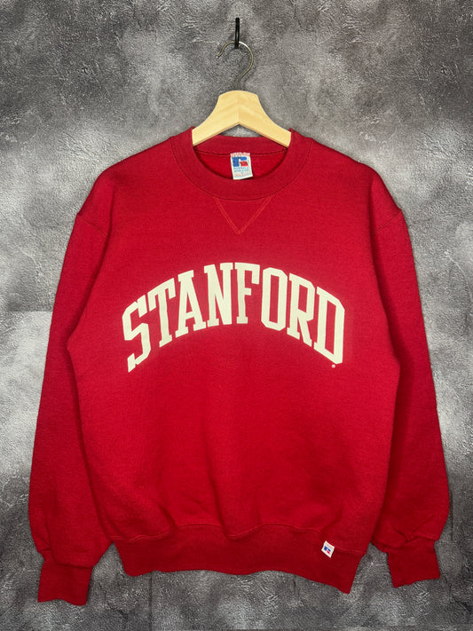 90s Stanford University Spellout Russell Athletic Sweatshirt M