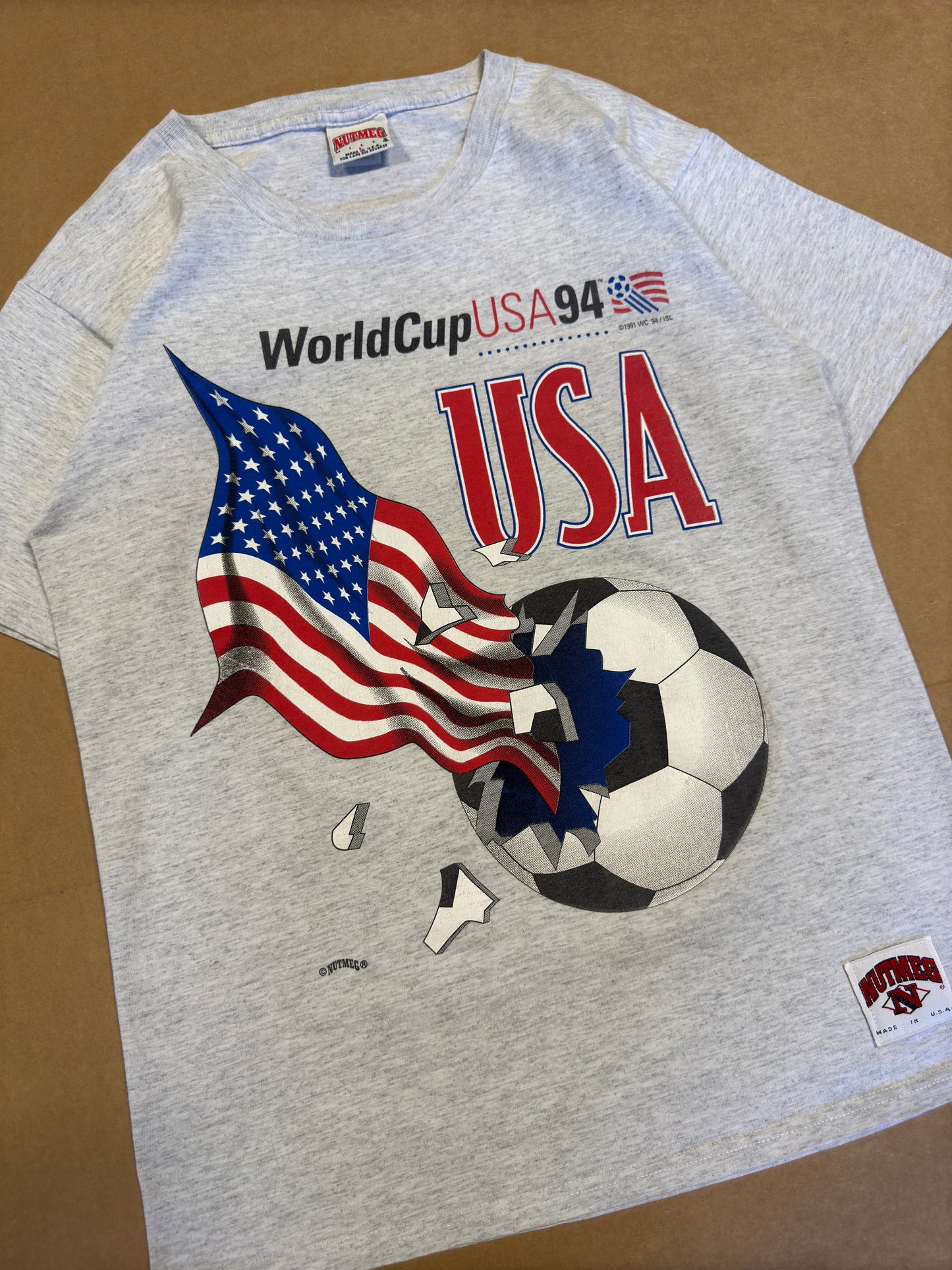 1994 USA World Cup Breakthrough Nutmeg Tee L