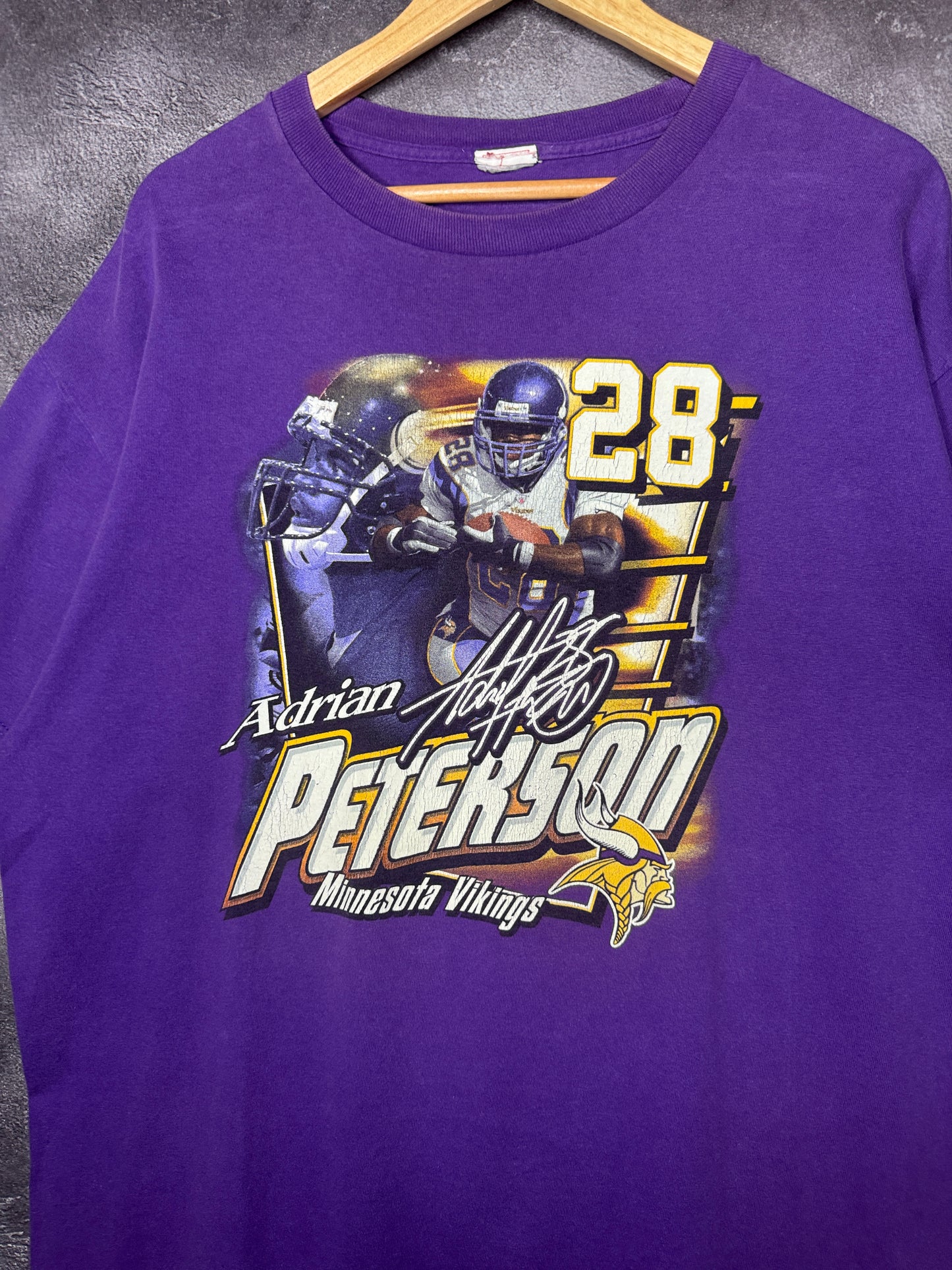 Y2K Adrian Peterson Minnesota Vikings NFL Football Tee XL