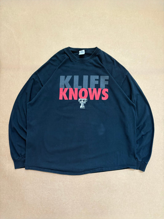 Y2K Kliff Kingsbury Kliff Knows Air Raid Longsleeve Tee 2XL