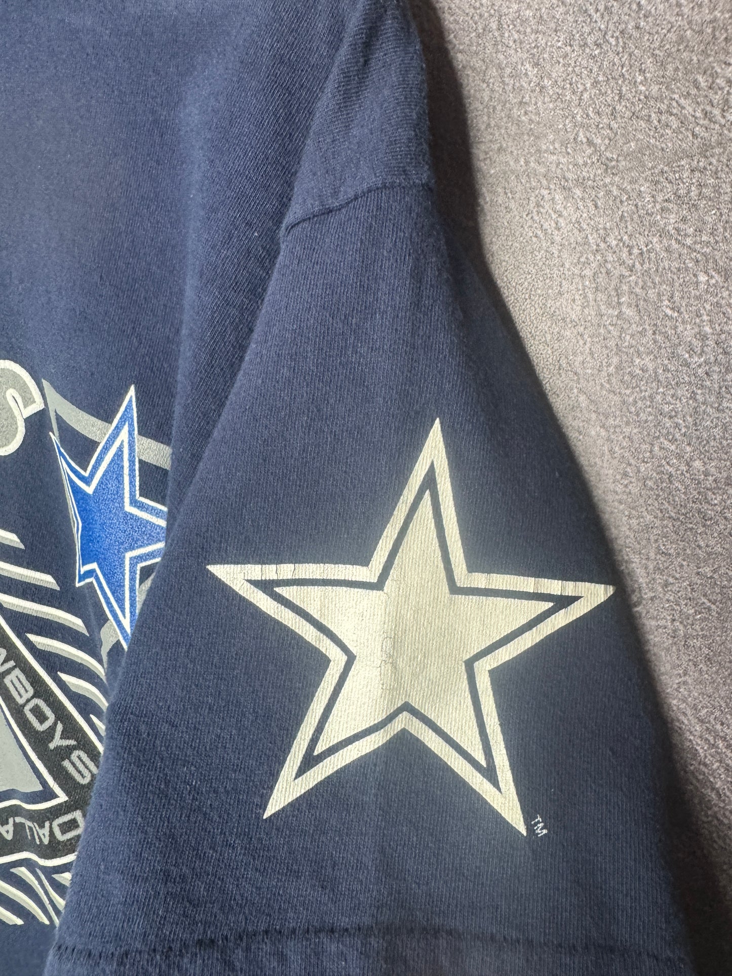 1993 Dallas Cowboys Team NFL Magic Johnson Tee L