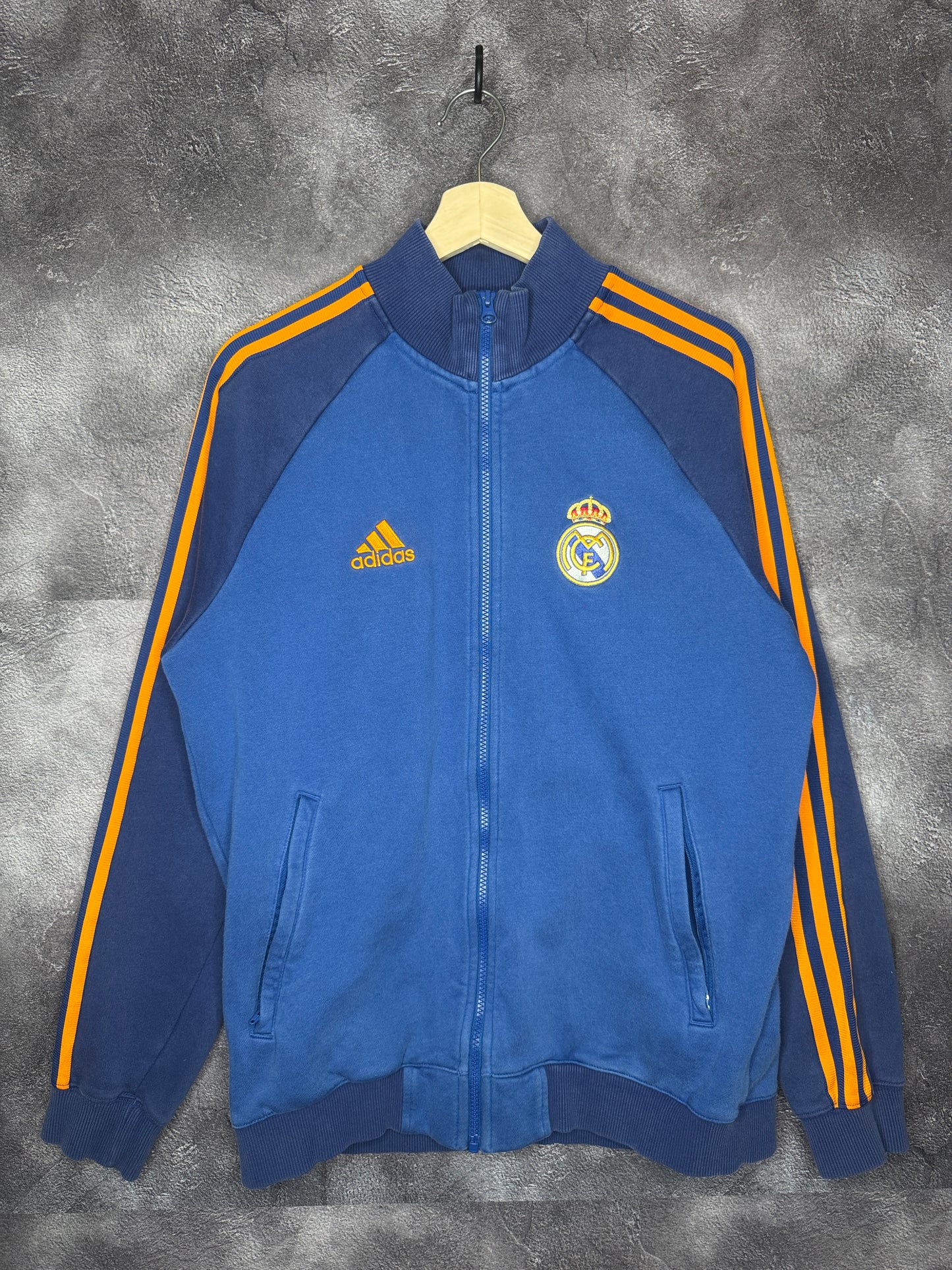 Y2K Real Madrid Adidas Soccer Warm Up Zip-Up Jacket M