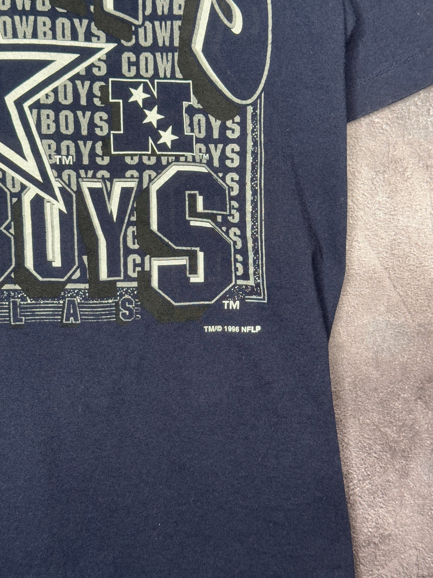 1996 Dallas Cowboys NFC Champions Super Bowl XXX Logo 7 Tee L