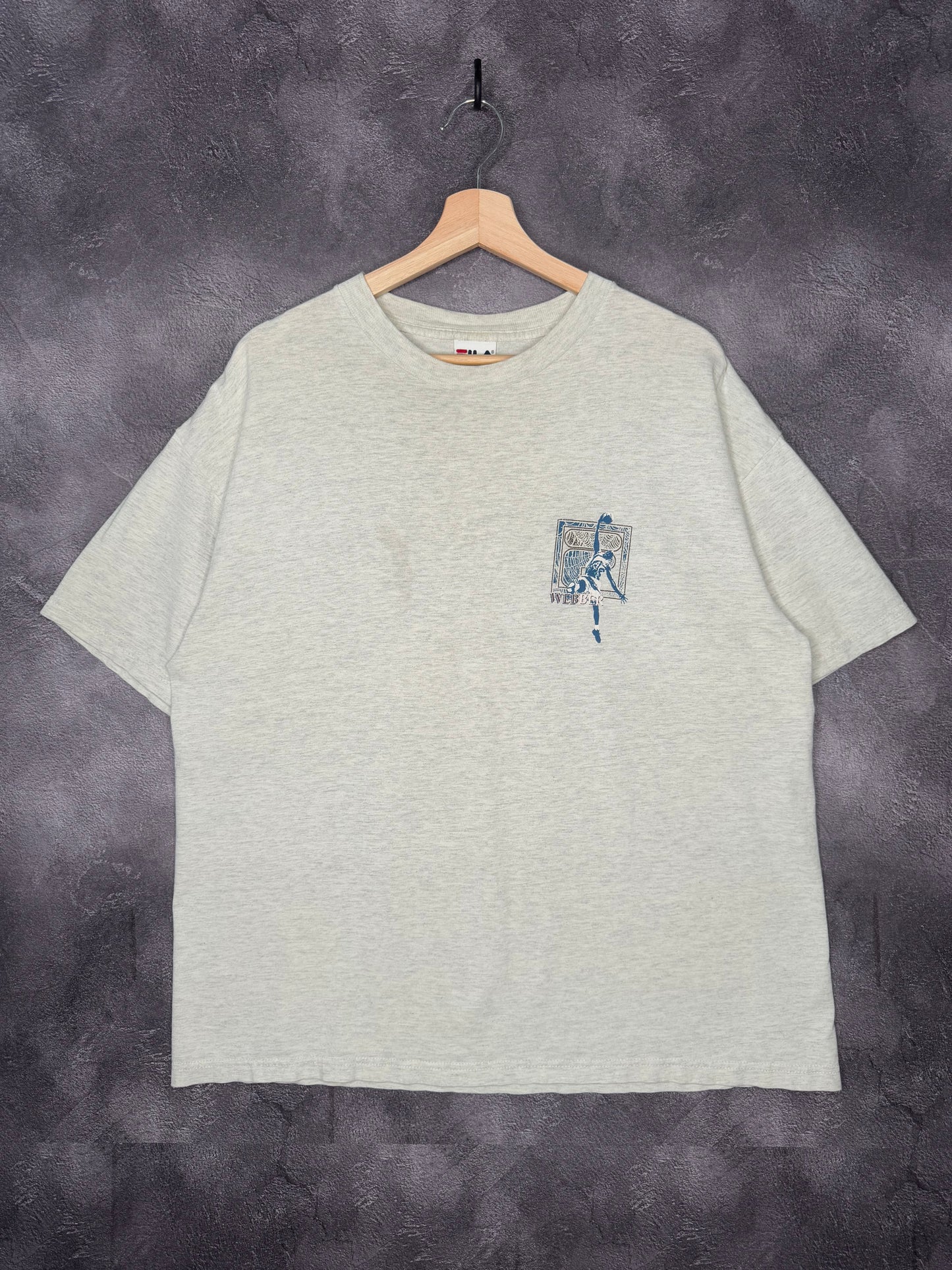 90s Fila Chris Webber Basketball Tee L