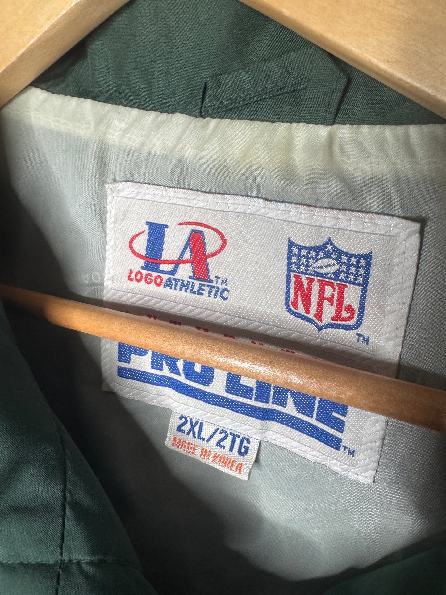 90s Green Bay Packers NFL Pro Line Zip Up Jacket 2XL
