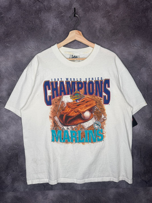 1997 World Series Champions Flordia Marlins Baseball Tee XL