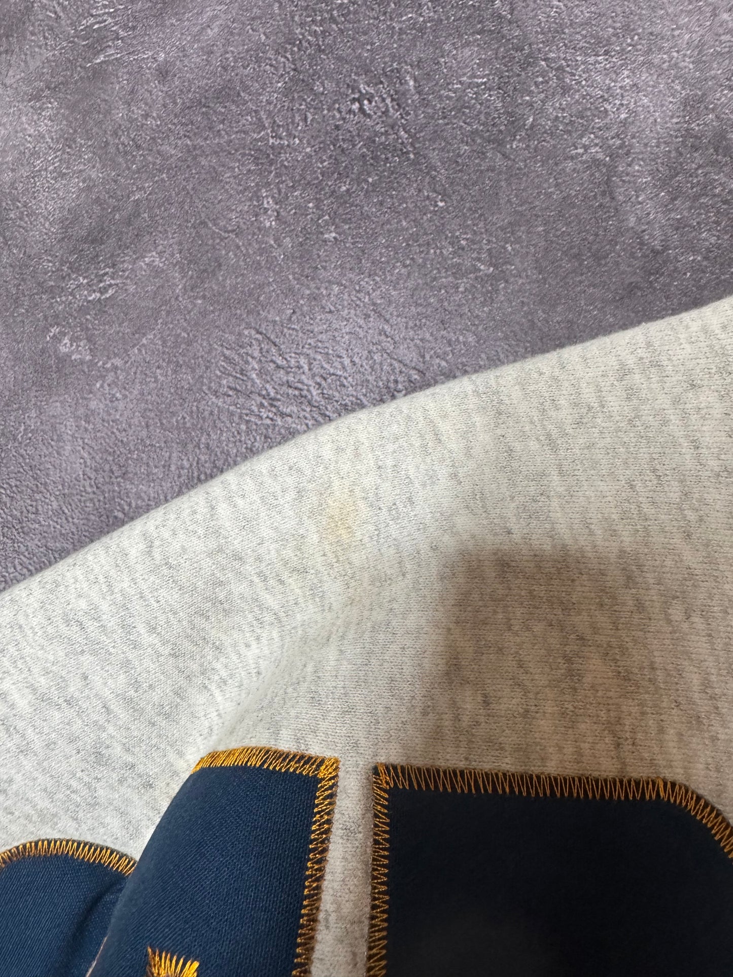 90s University of Notre Dame Legends AOP Spellout Sweatshirt XL