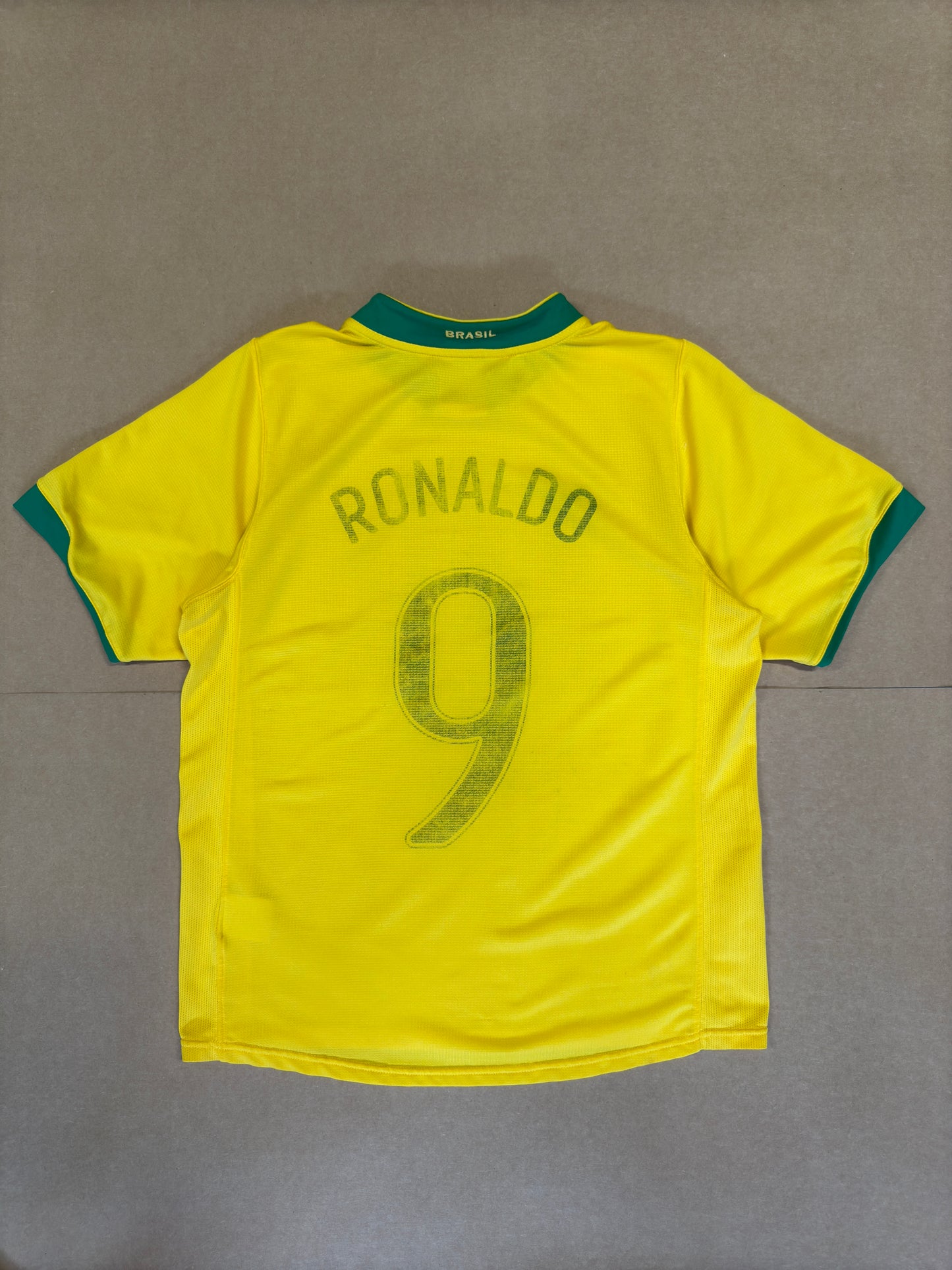 2006 World Cup Ronaldo #9 Brazil Soccer Jersey M